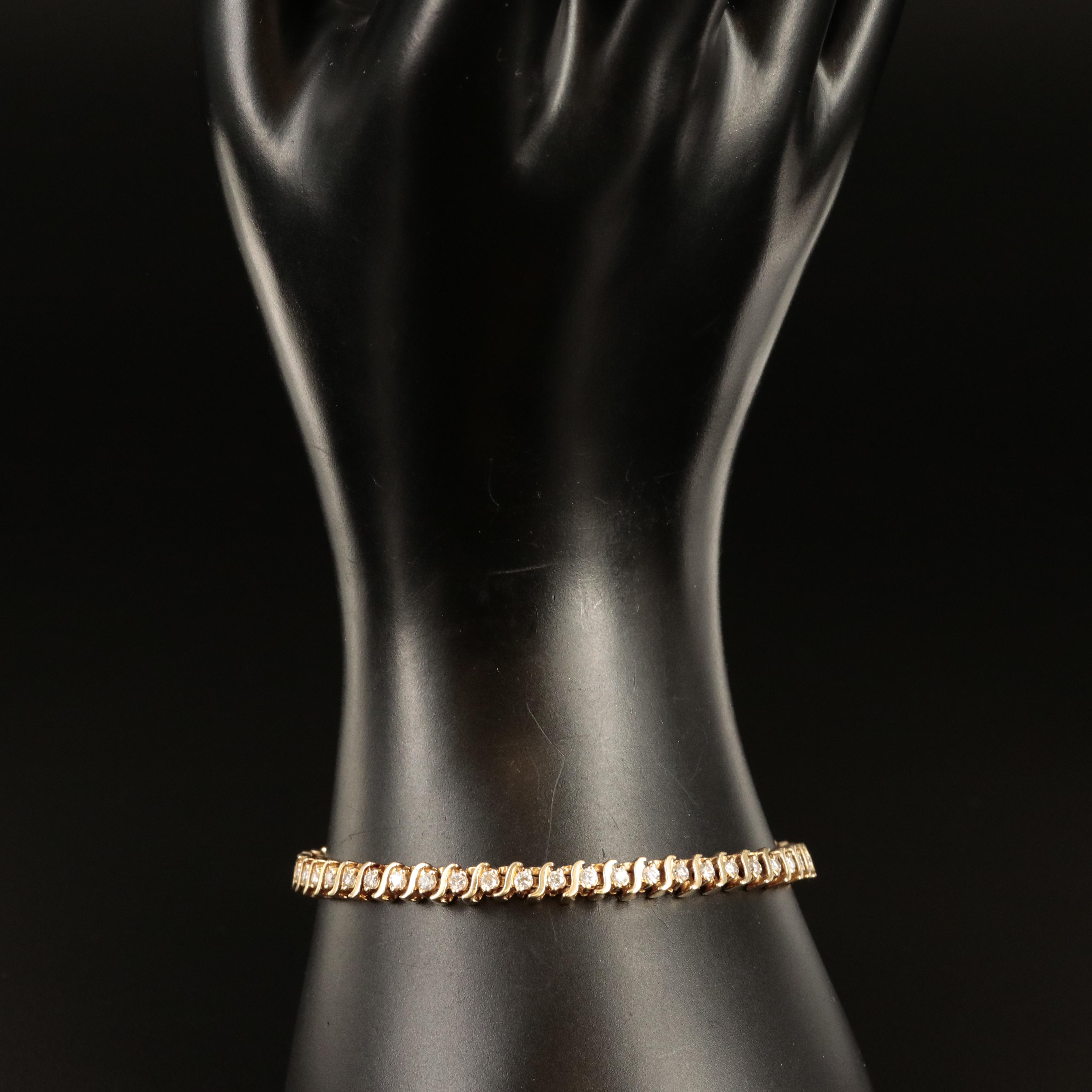 14K 1.80 CTW Diamond Bracelet