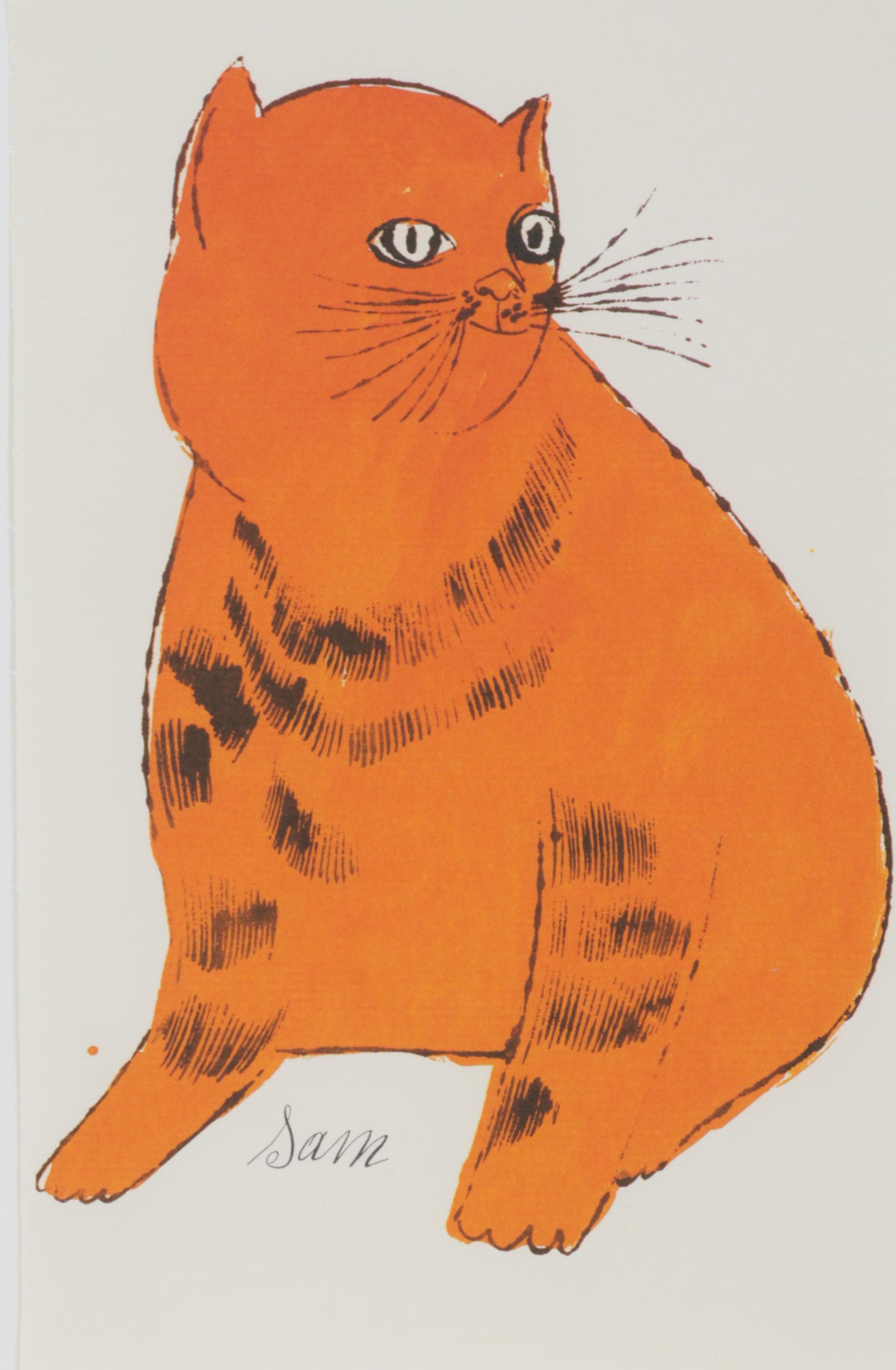 Offset Lithograph After Andy Warhol From "25 Cats Name Sam and One Blue Pussy"