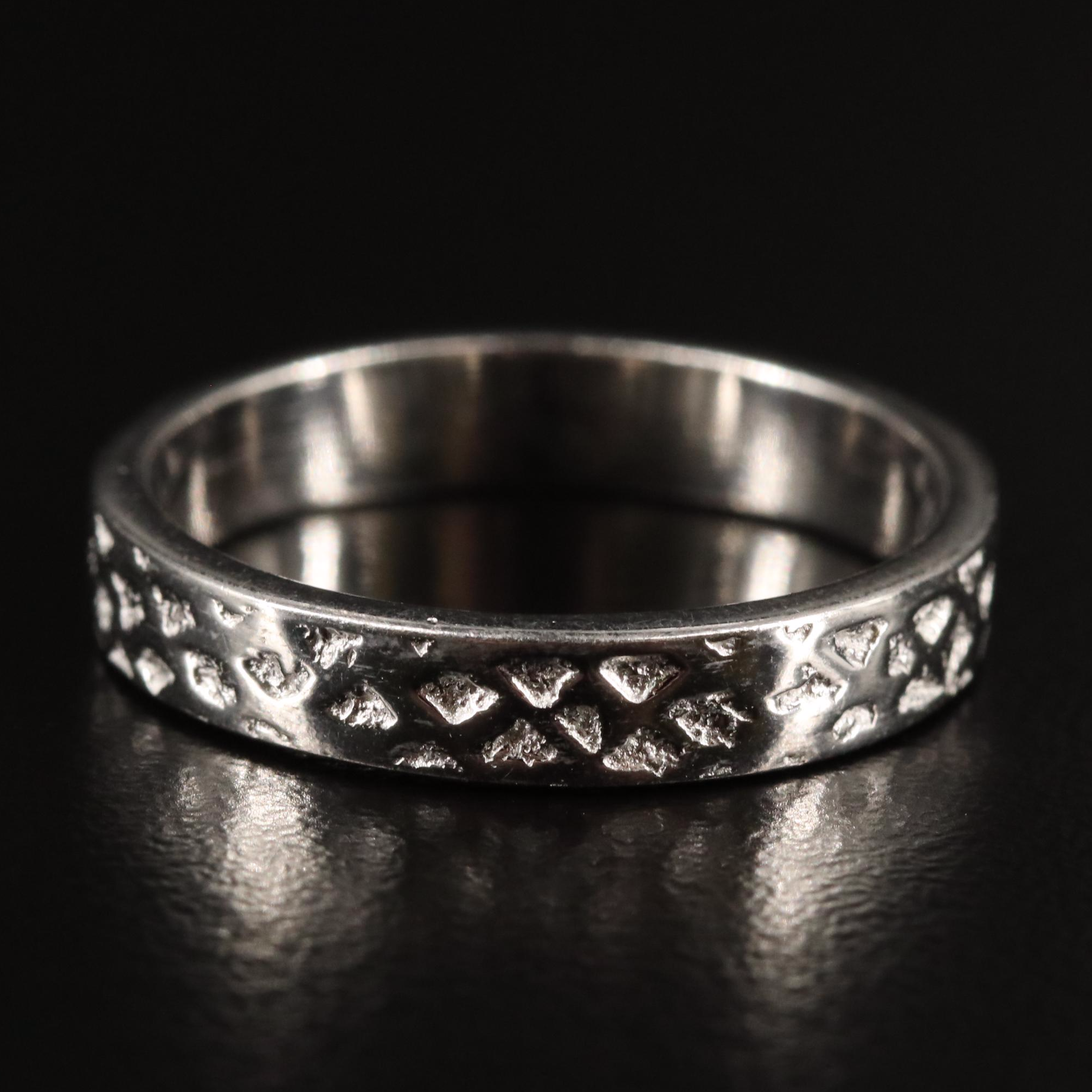 Sterling Textured Band