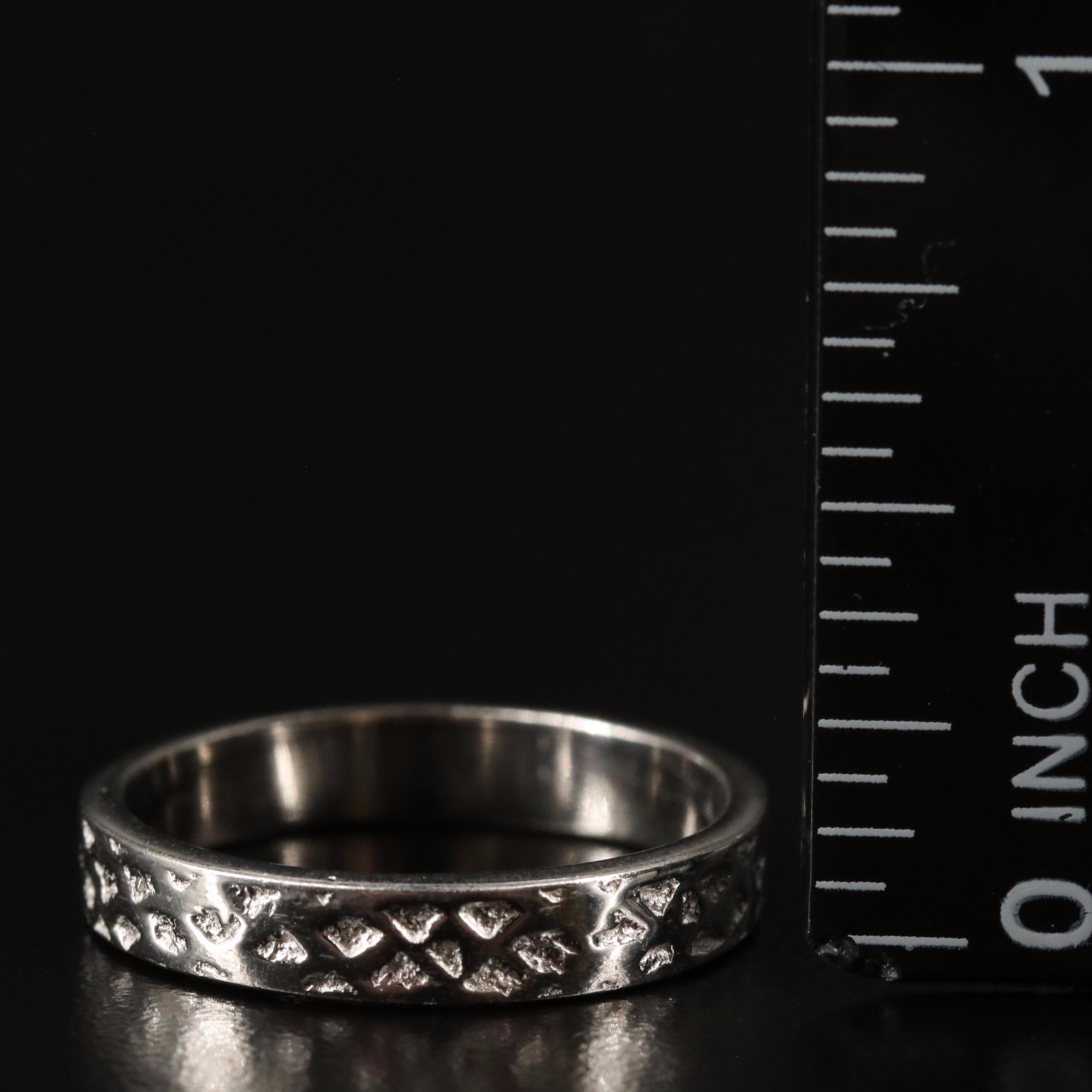 Sterling Textured Band
