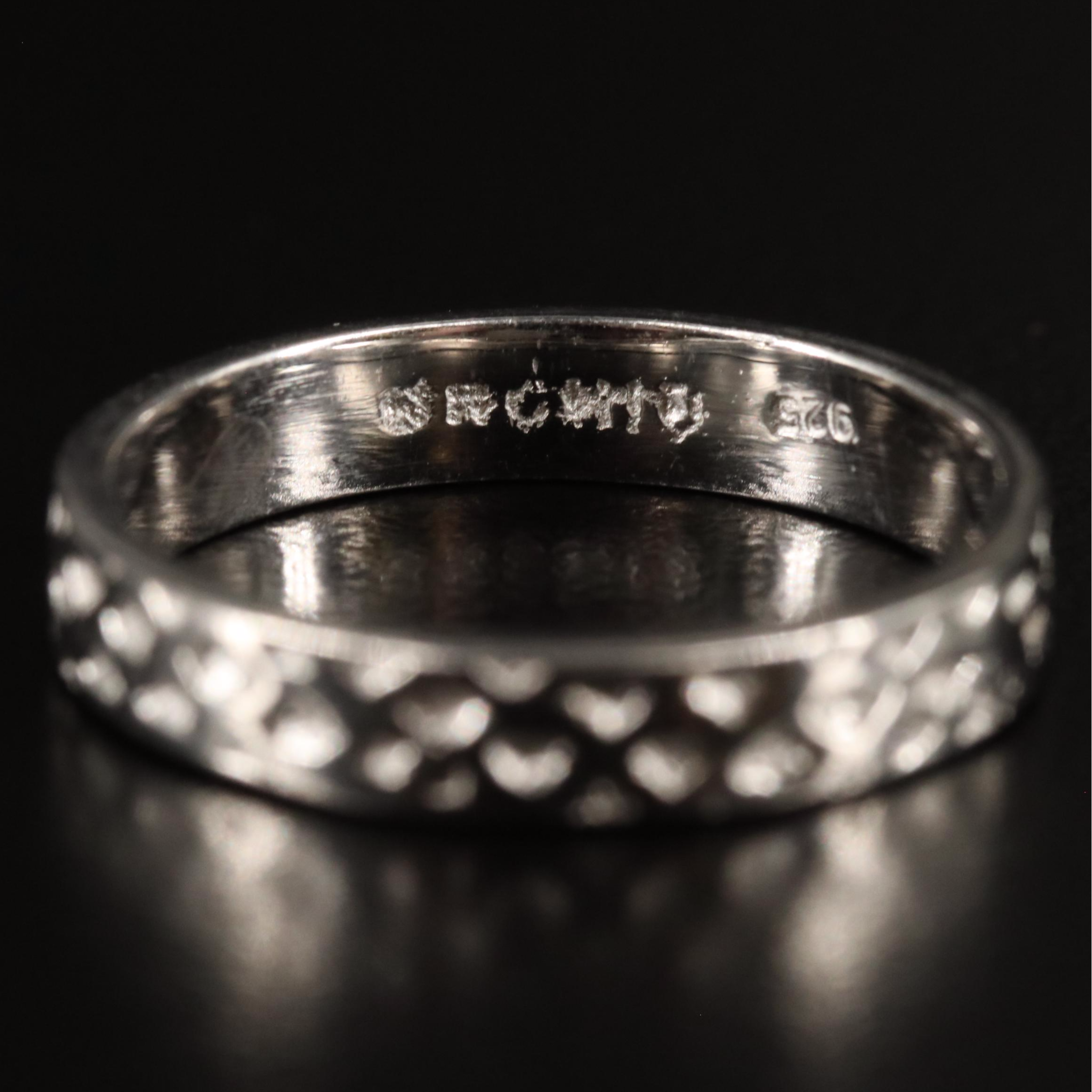 Sterling Textured Band