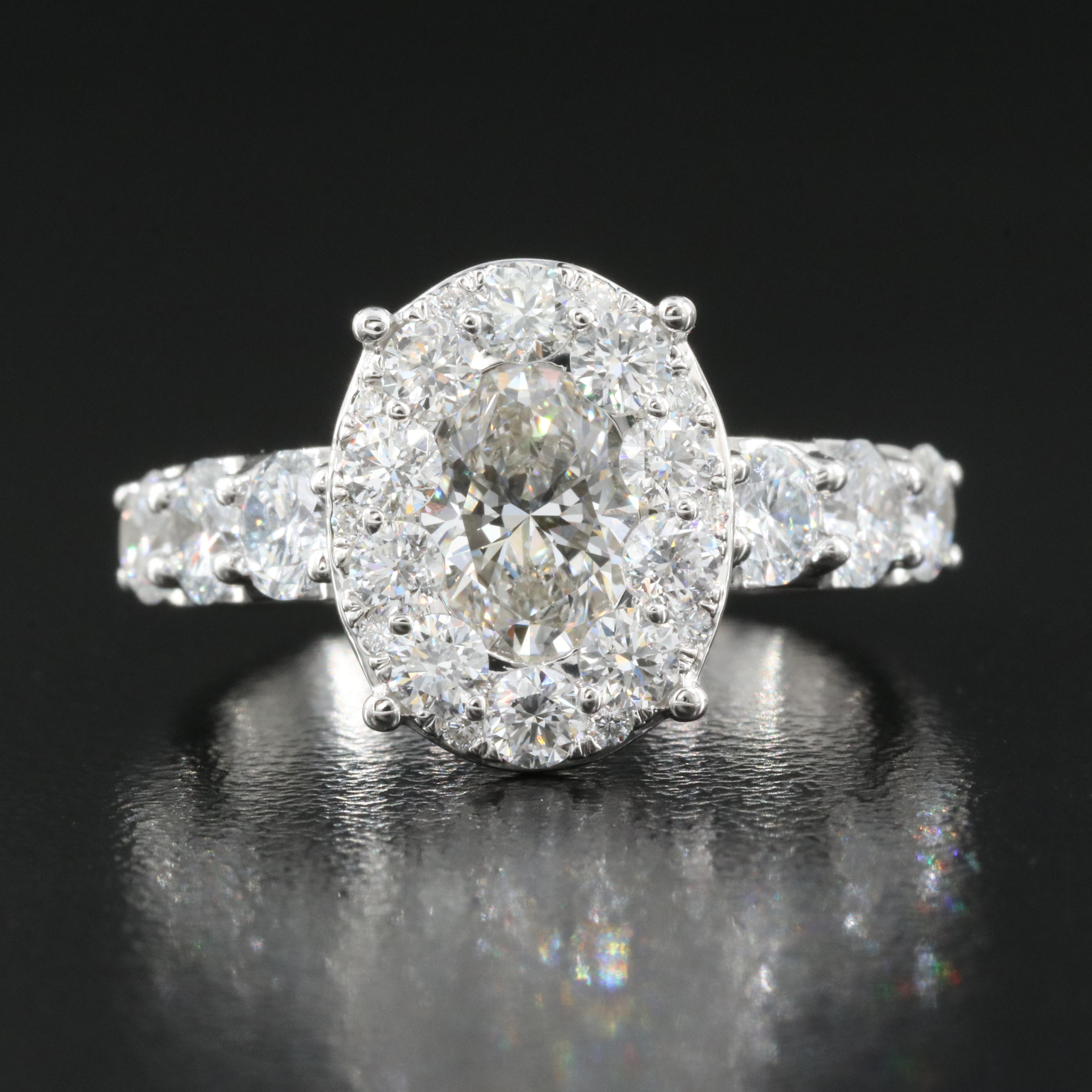14K 2.95 CTW Lab Grown Diamond Ring