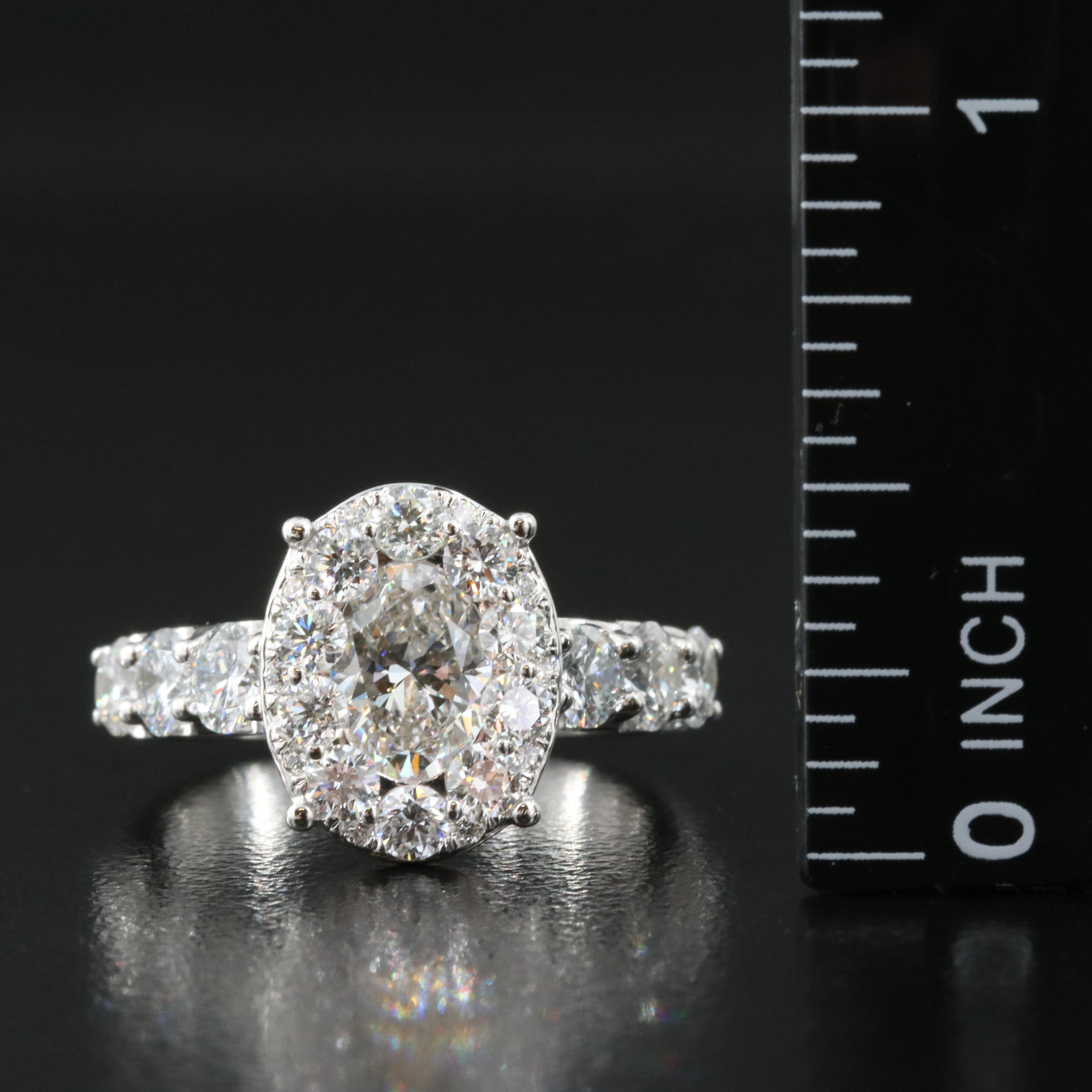 14K 2.95 CTW Lab Grown Diamond Ring