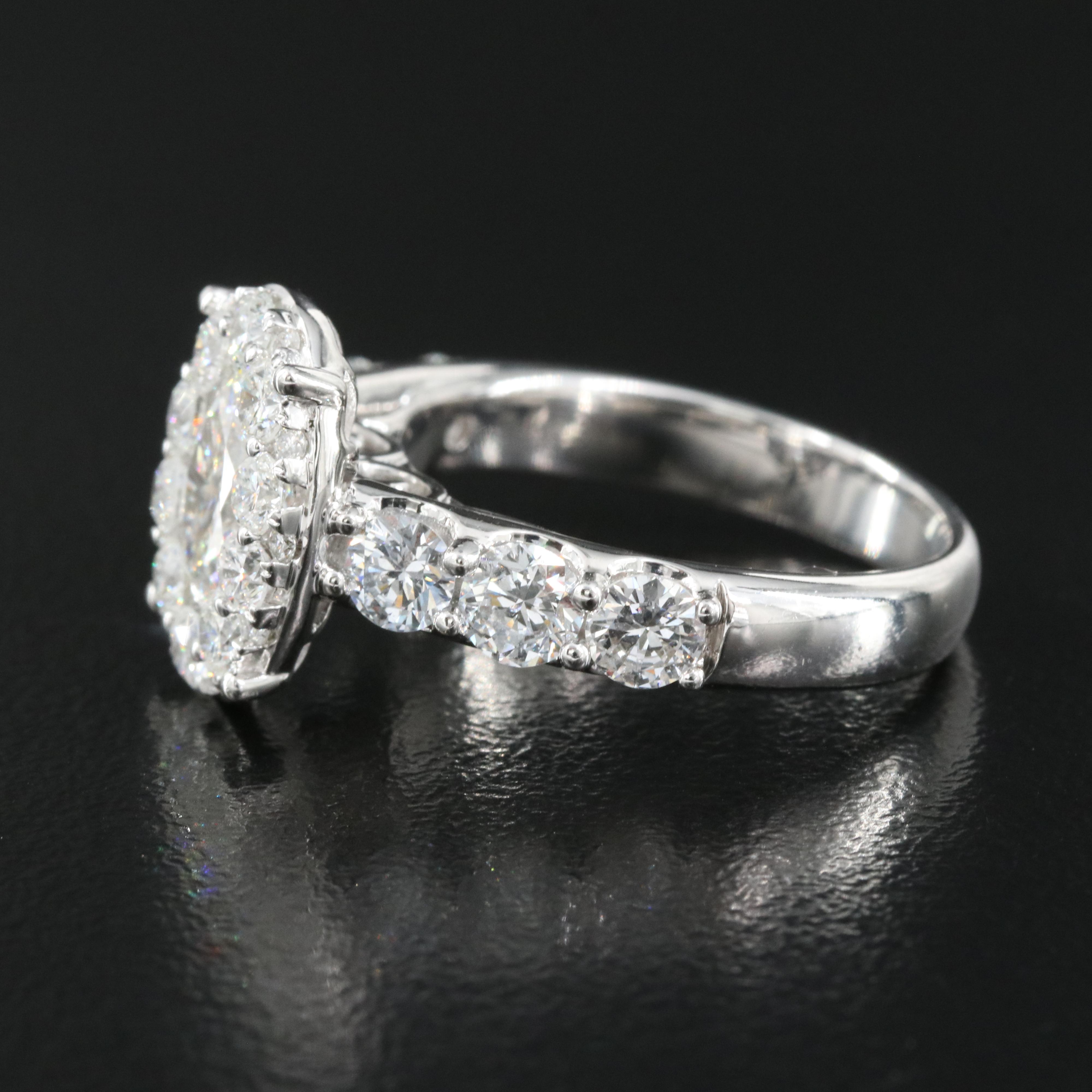14K 2.95 CTW Lab Grown Diamond Ring