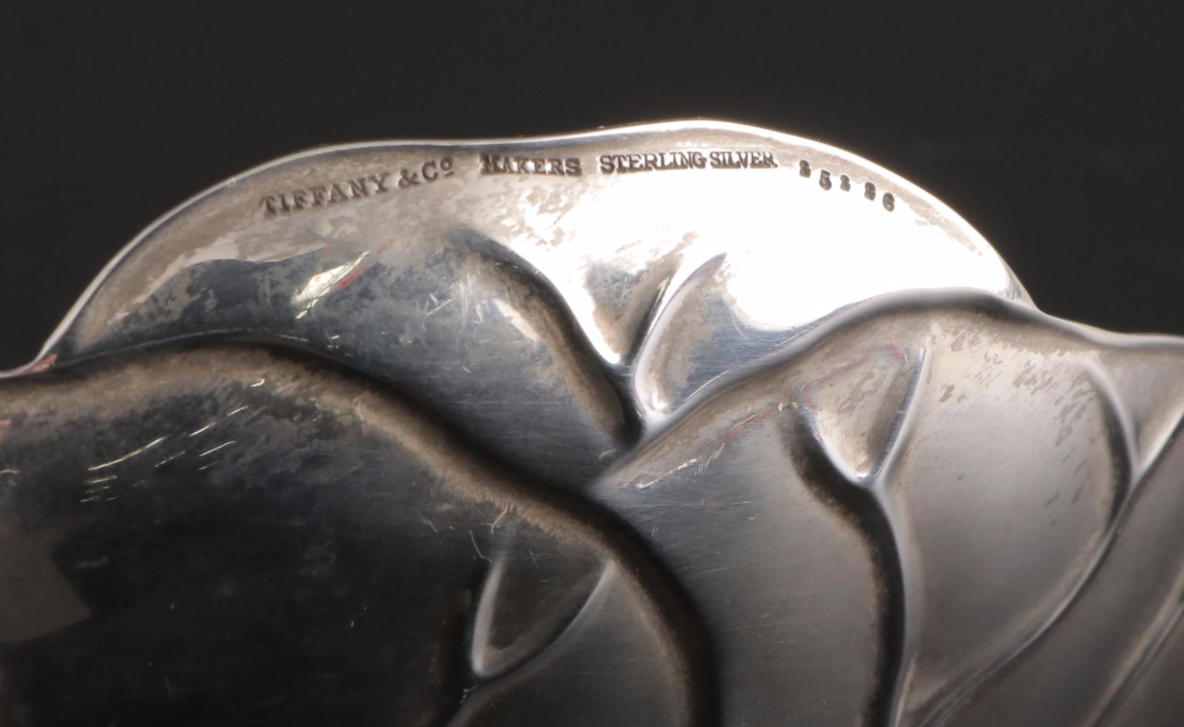 Tiffany & Co. Sterling Silver Cabbage Leaf Dish