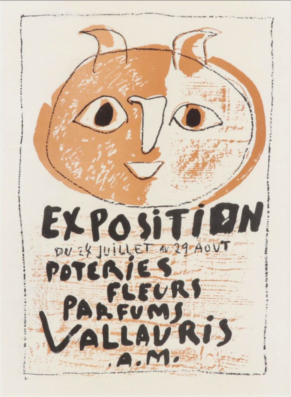 Exposition Vallauris Lithograph After Pablo Picasso From "Art in Posters," 1959
