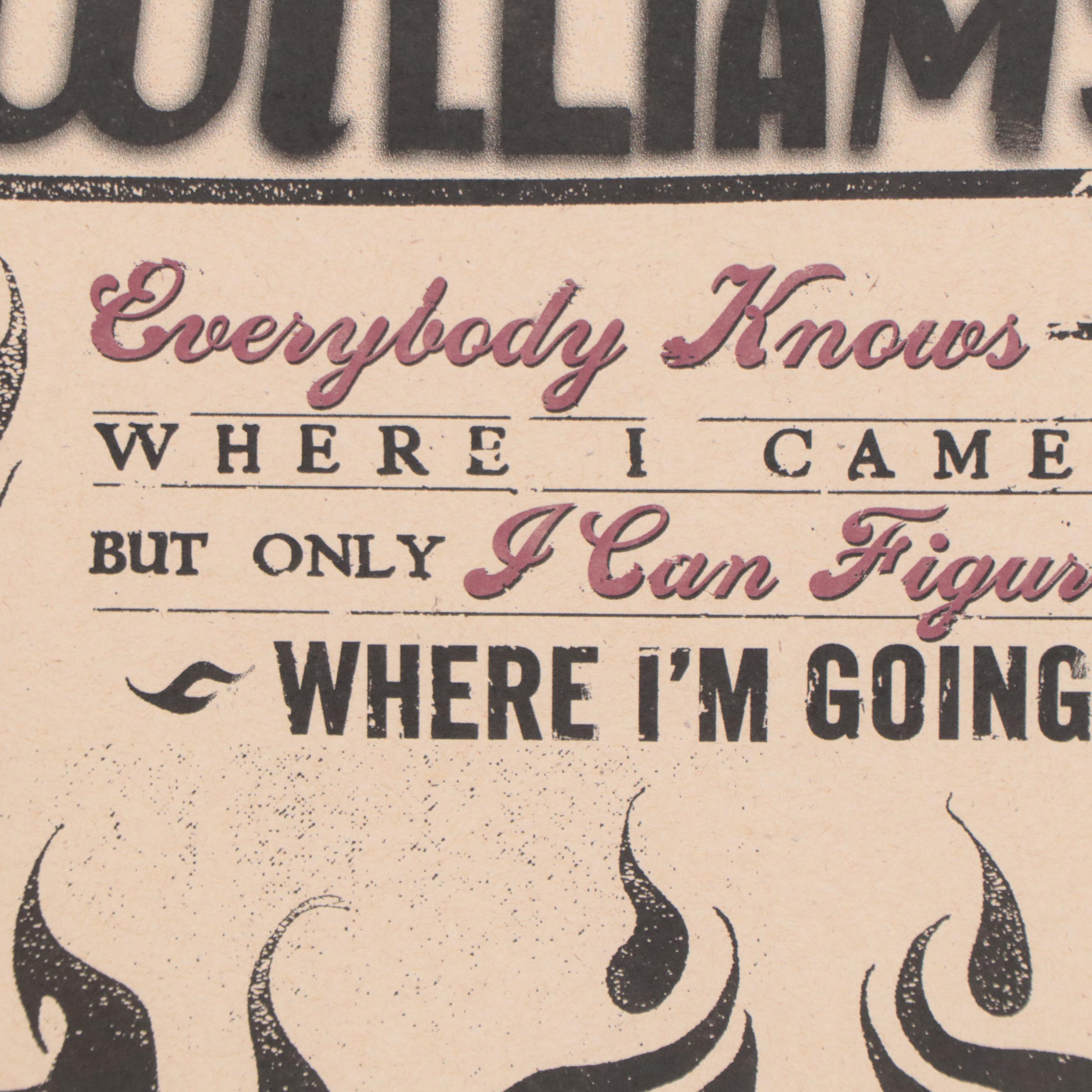 Neltner & Niehaus Hank Williams III Lithograph Poster, Circa 2000