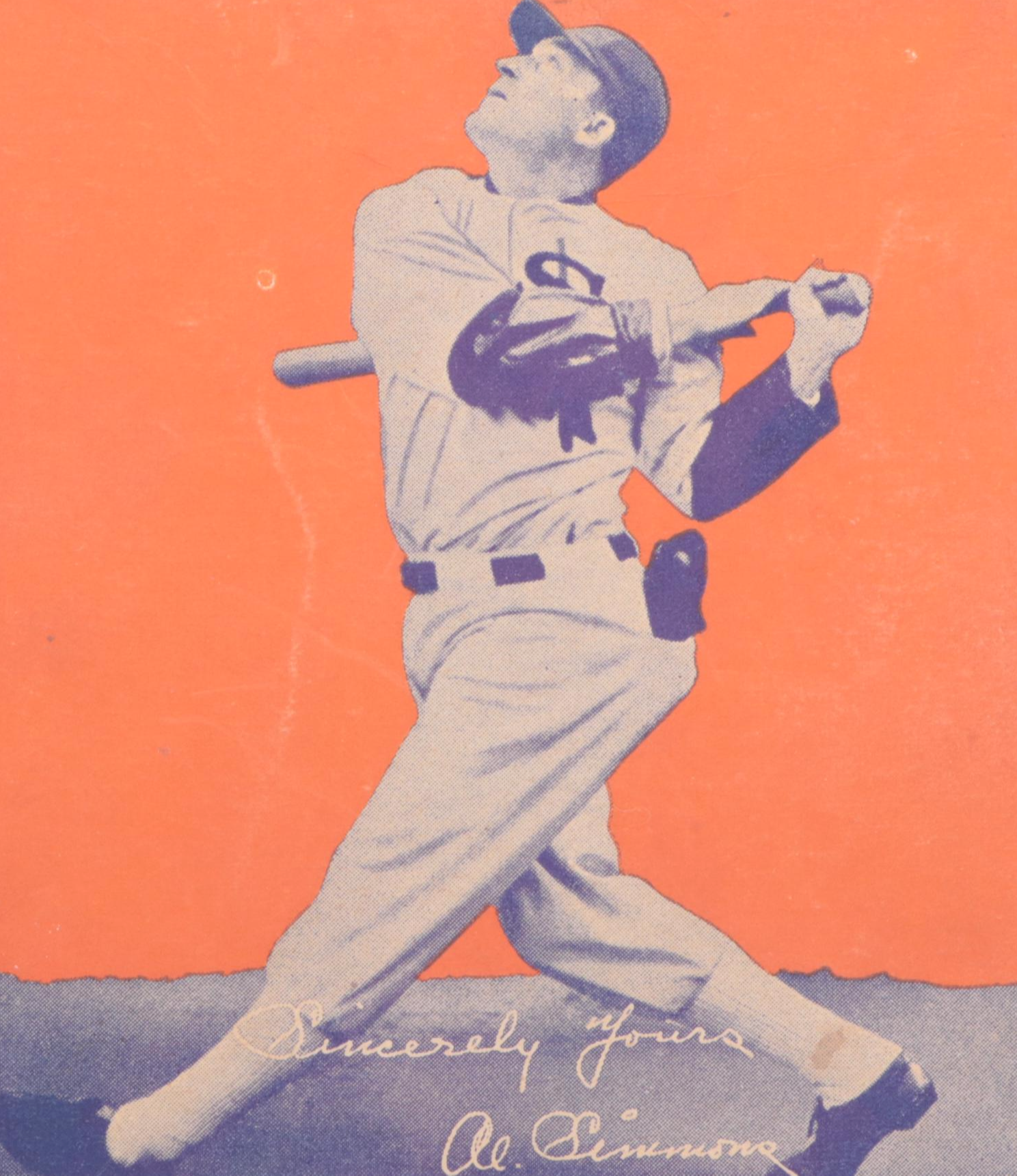 Wheaties Al Simmons and Jimmie Foxx Baseball Cereal Box Panels, 1930s