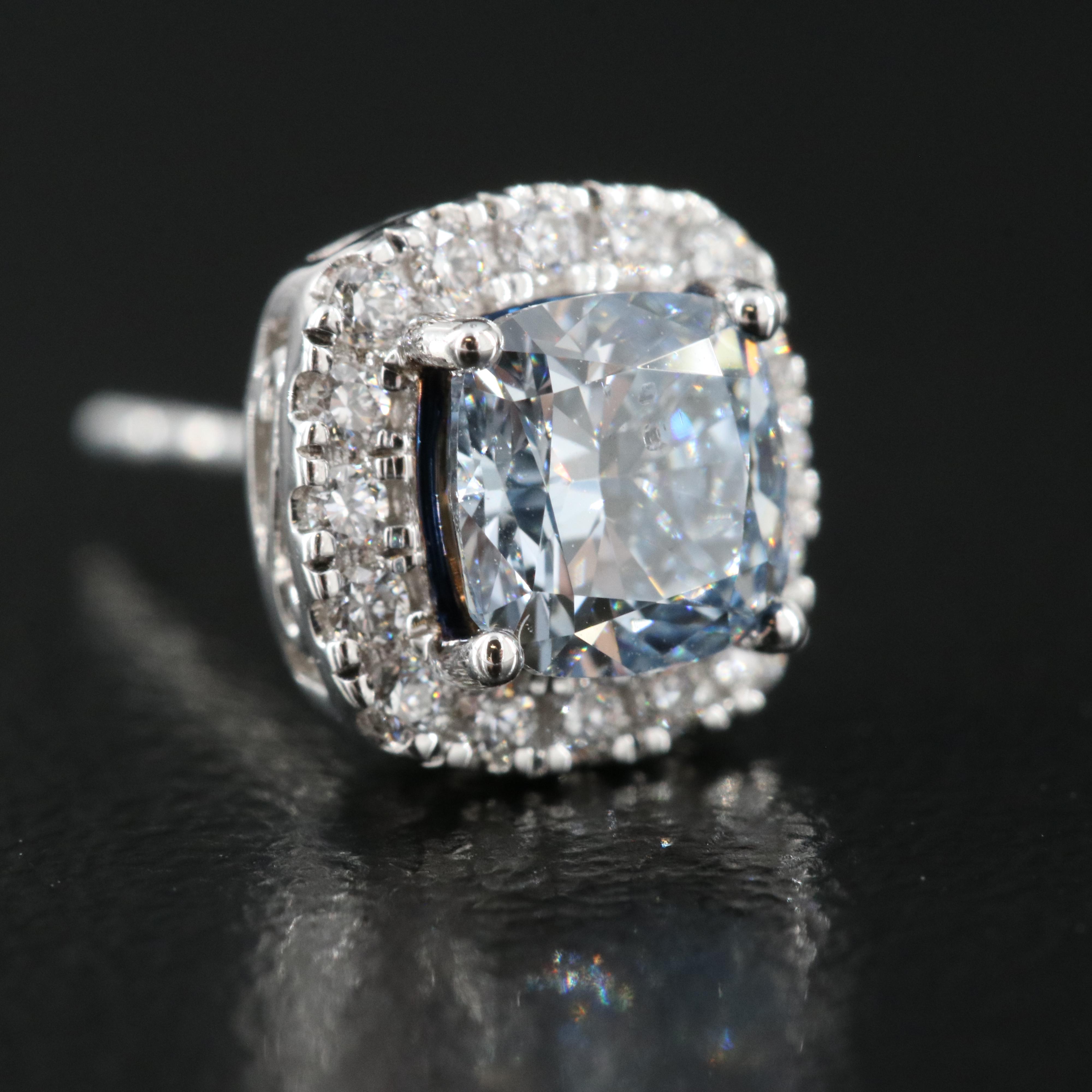 14K 1.78 CTW Lab Grown Diamond Stud Earrings