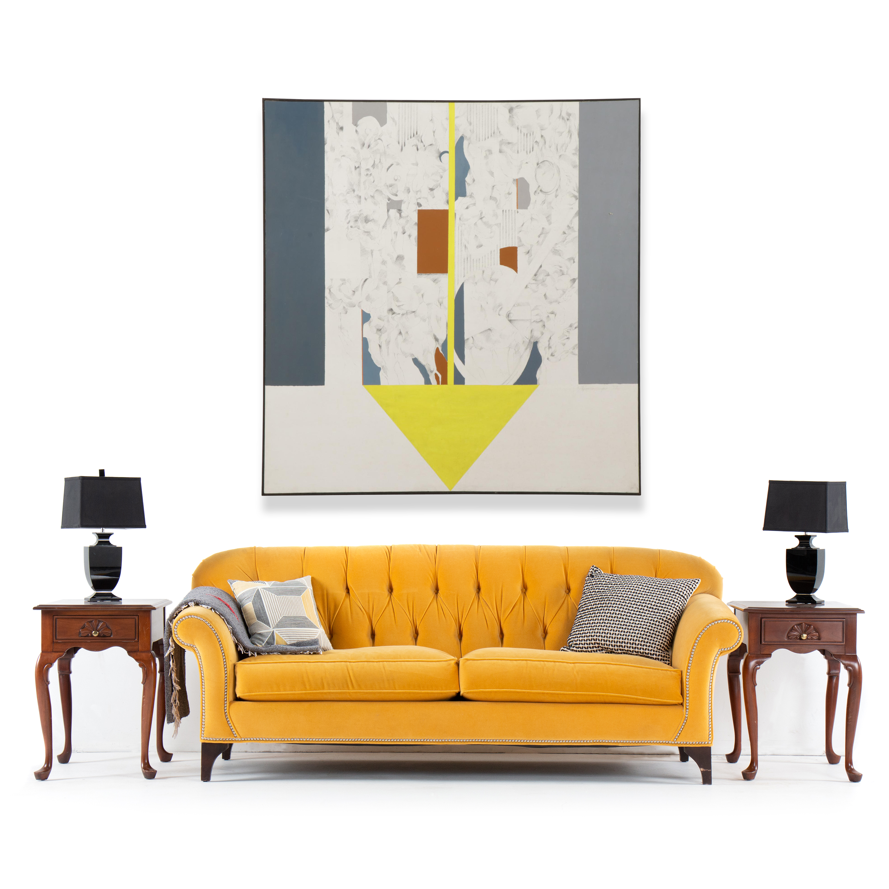 Dianne Almendinger Large-Scale Abstract Acrylic Painting, 1972