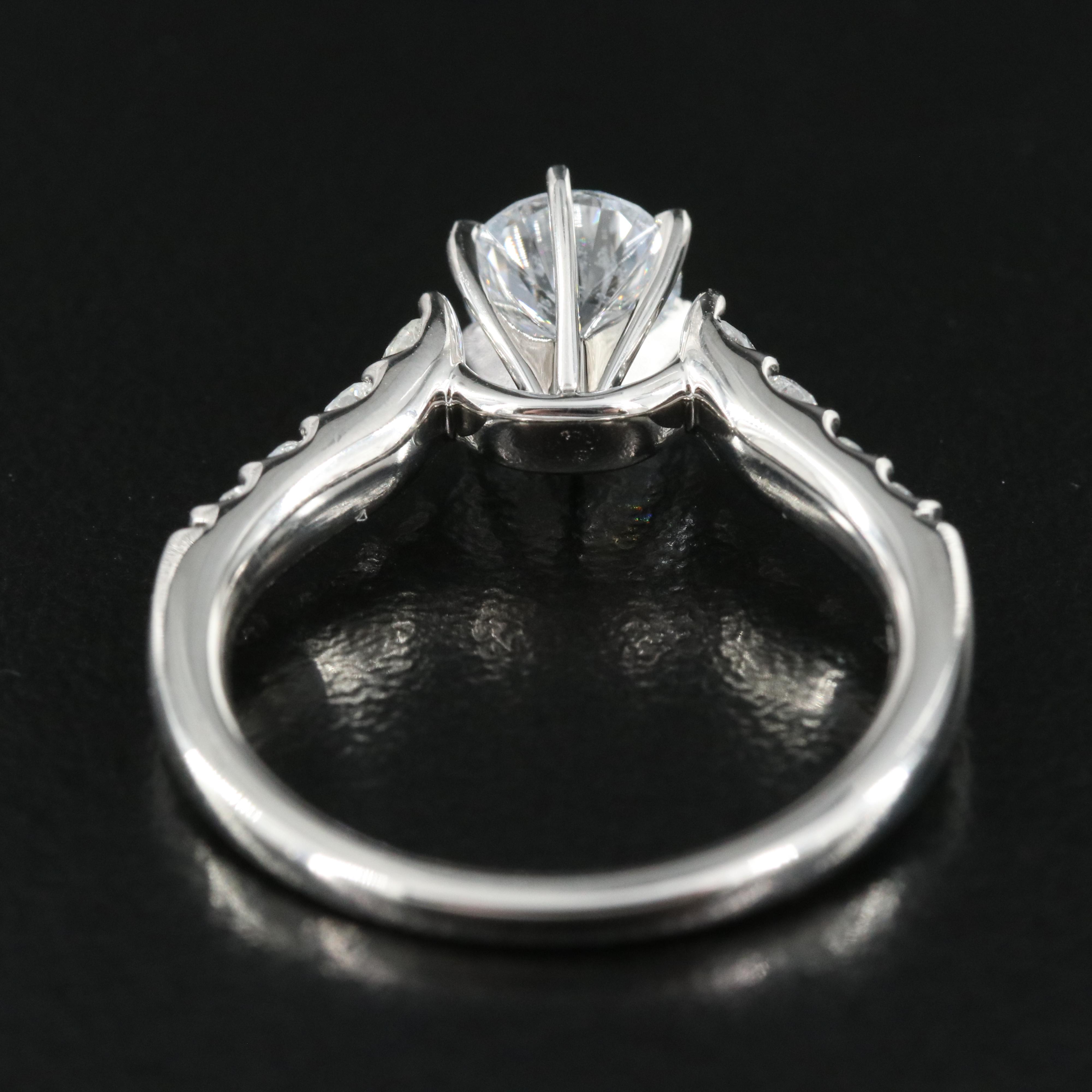 Platinum 1.37 CTW Lab Grown Diamond Ring