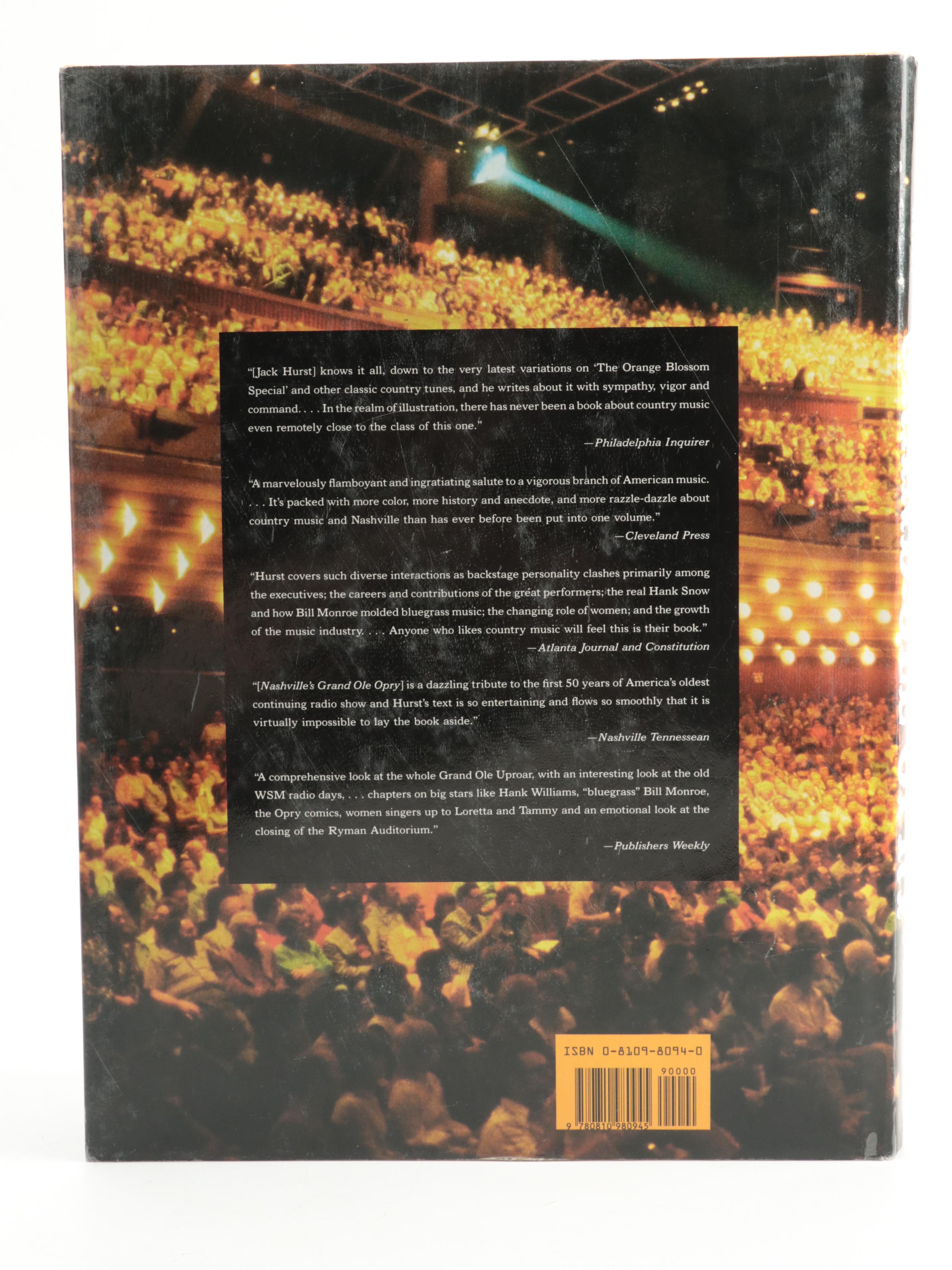 "Nashville's Grand Ole Opry: The First Fifty Years" by Jack Hurst and More