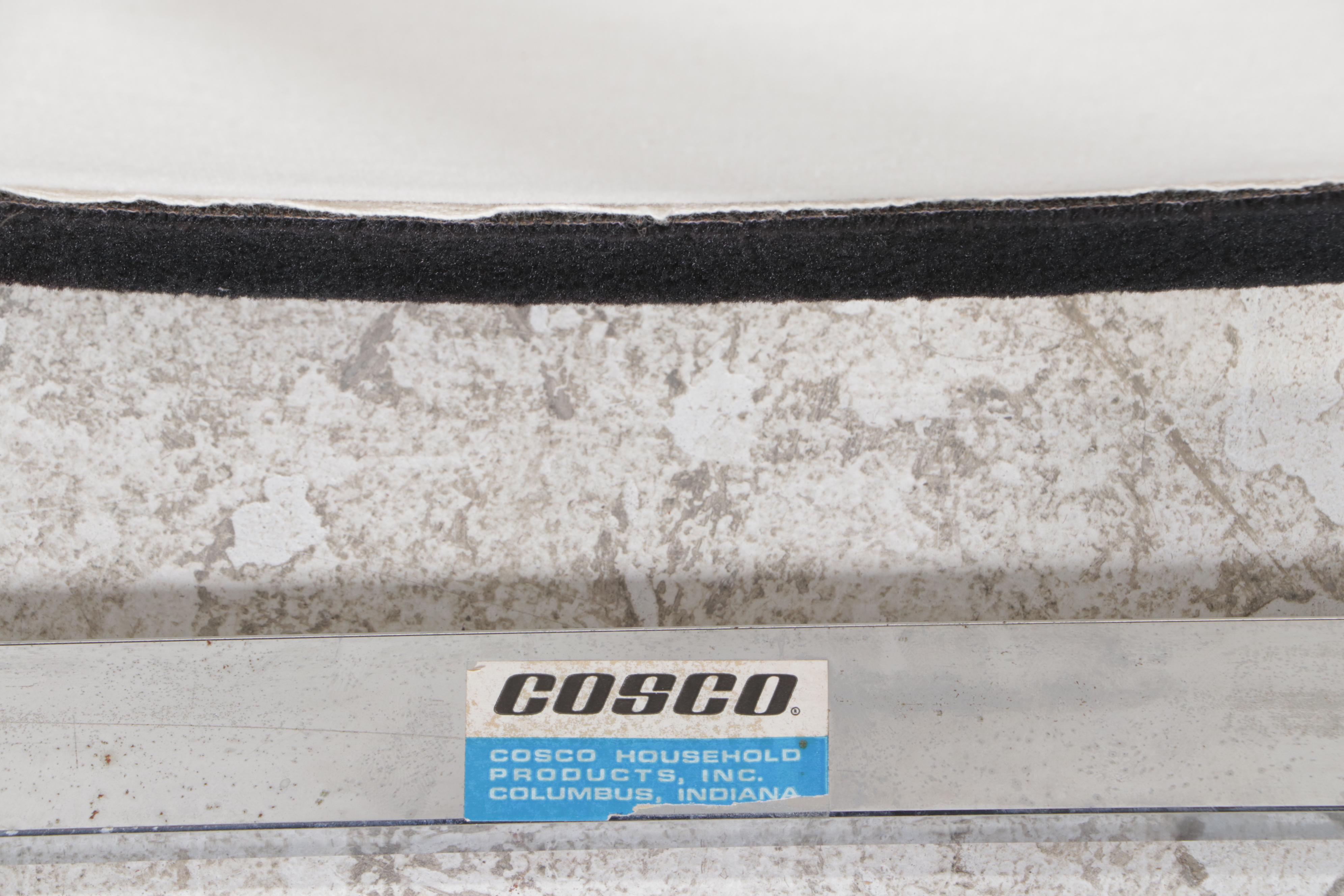 Four Cosco Modernist Chrome Sling Chairs, Mid to Late 20th Century