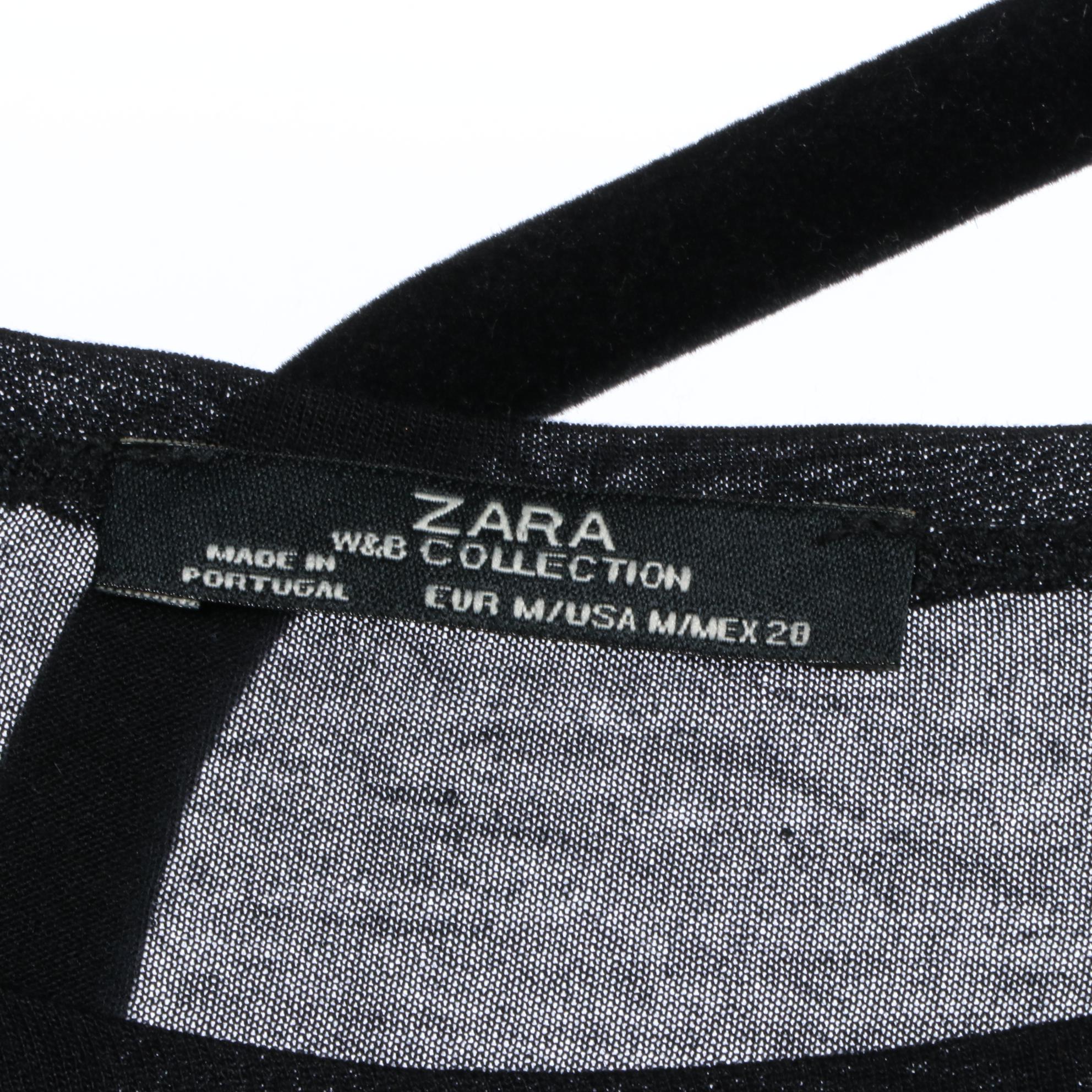 Zara Semi Sheer Crop Top,  Luigi di Focenza Camisole, and Other Separates