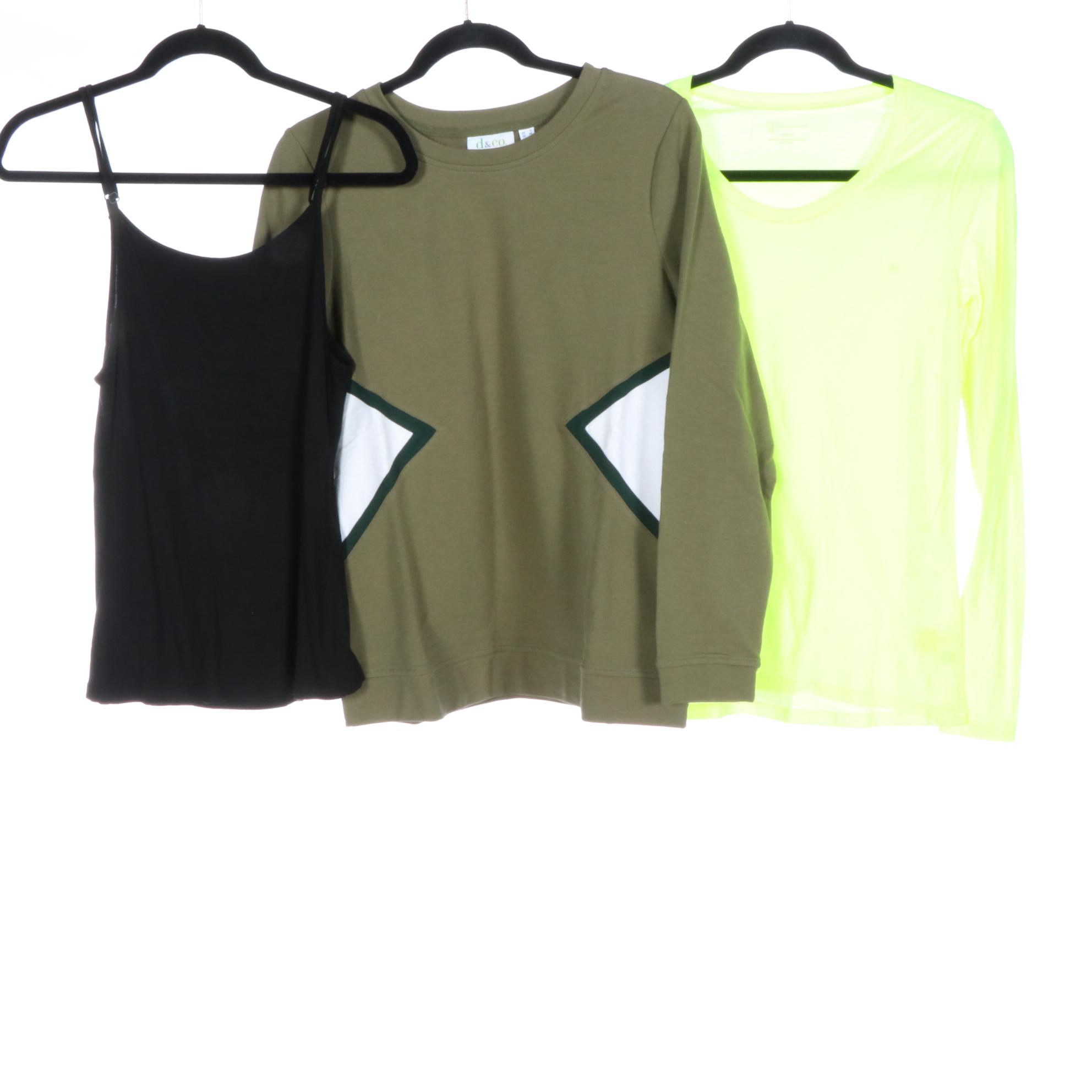 Zara Semi Sheer Crop Top,  Luigi di Focenza Camisole, and Other Separates