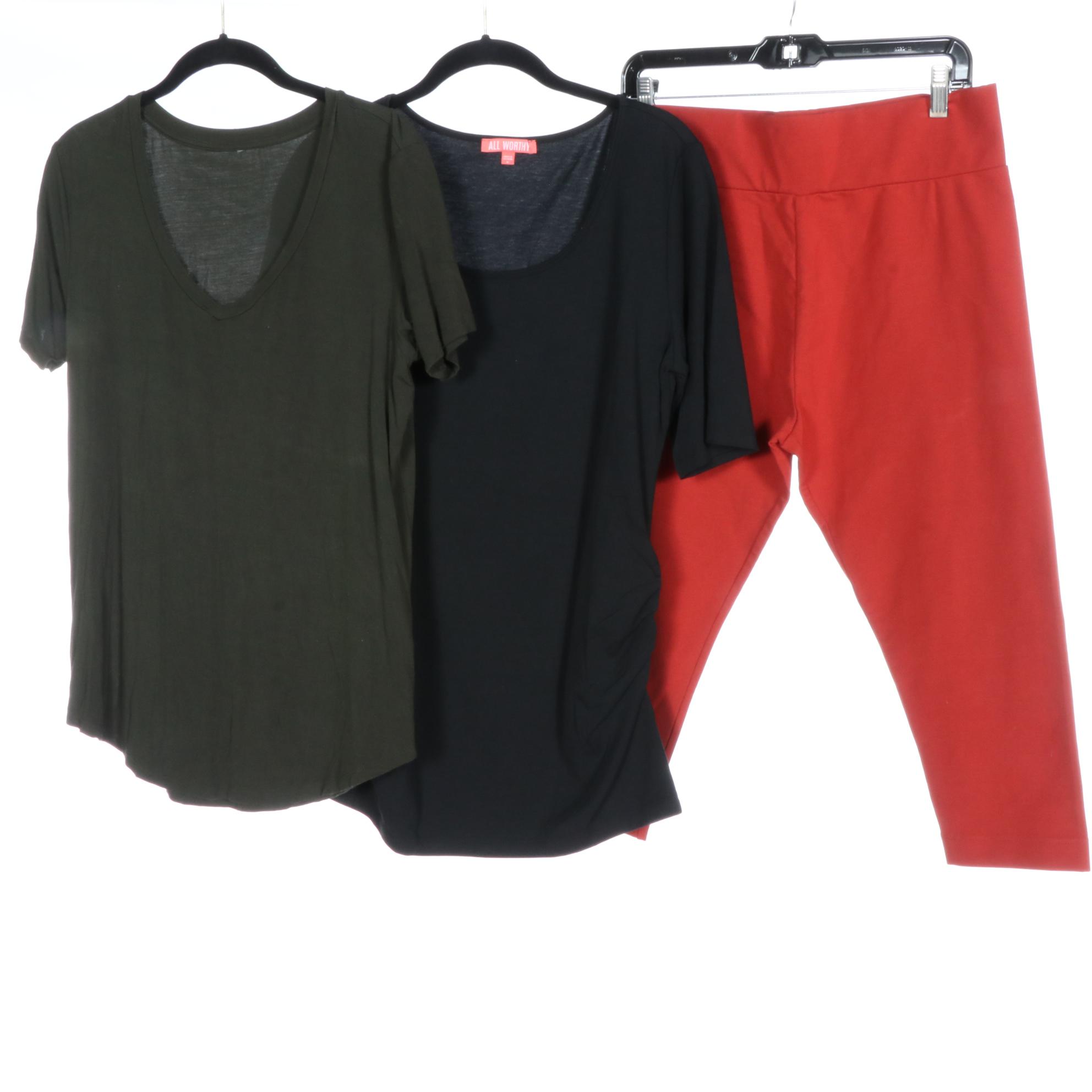 Zara Semi Sheer Crop Top,  Luigi di Focenza Camisole, and Other Separates