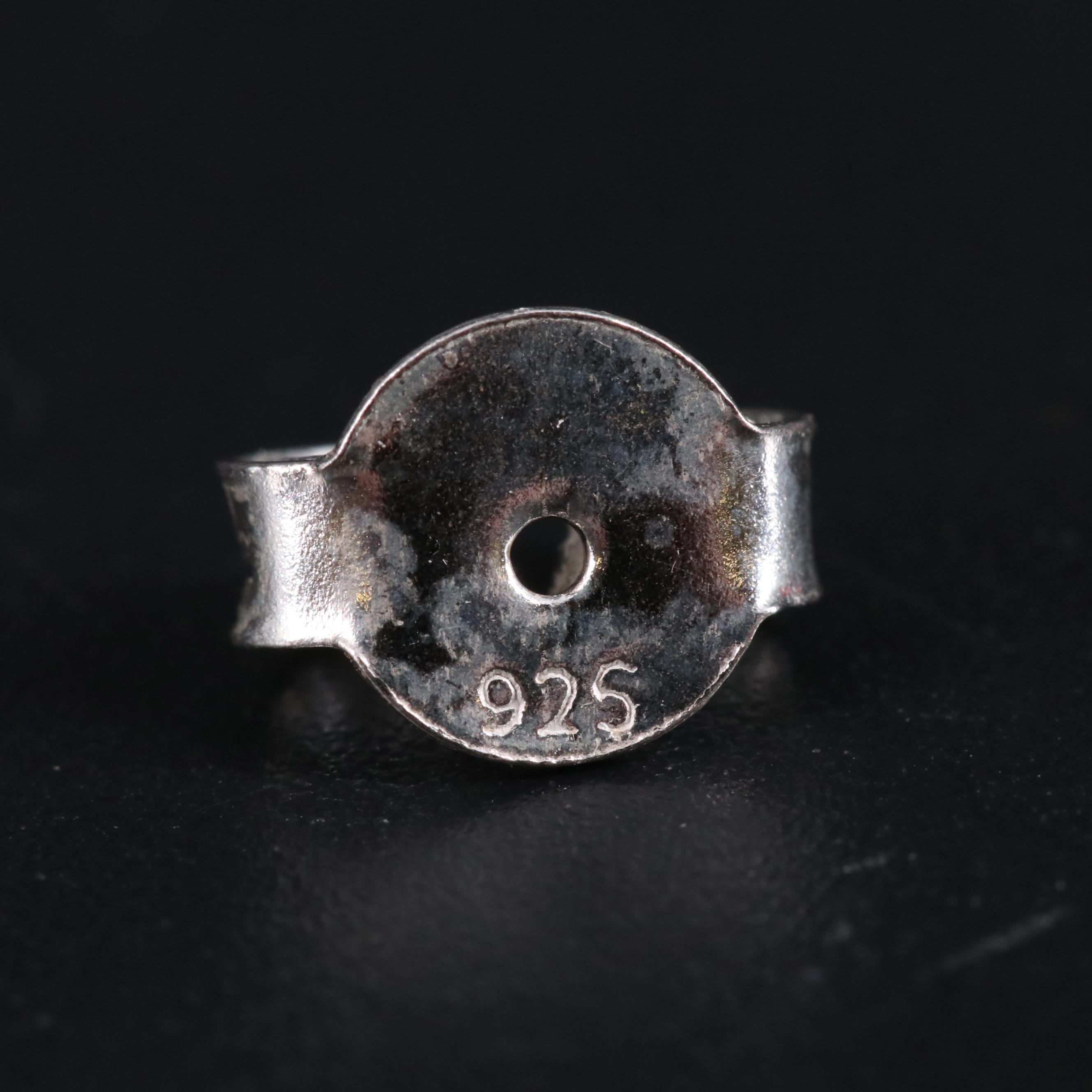 Sterling Silver Howlite Stud Earrings