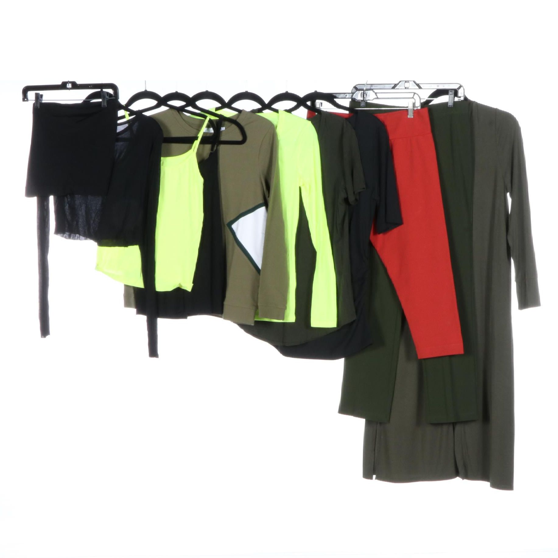 Zara Semi Sheer Crop Top,  Luigi di Focenza Camisole, and Other Separates