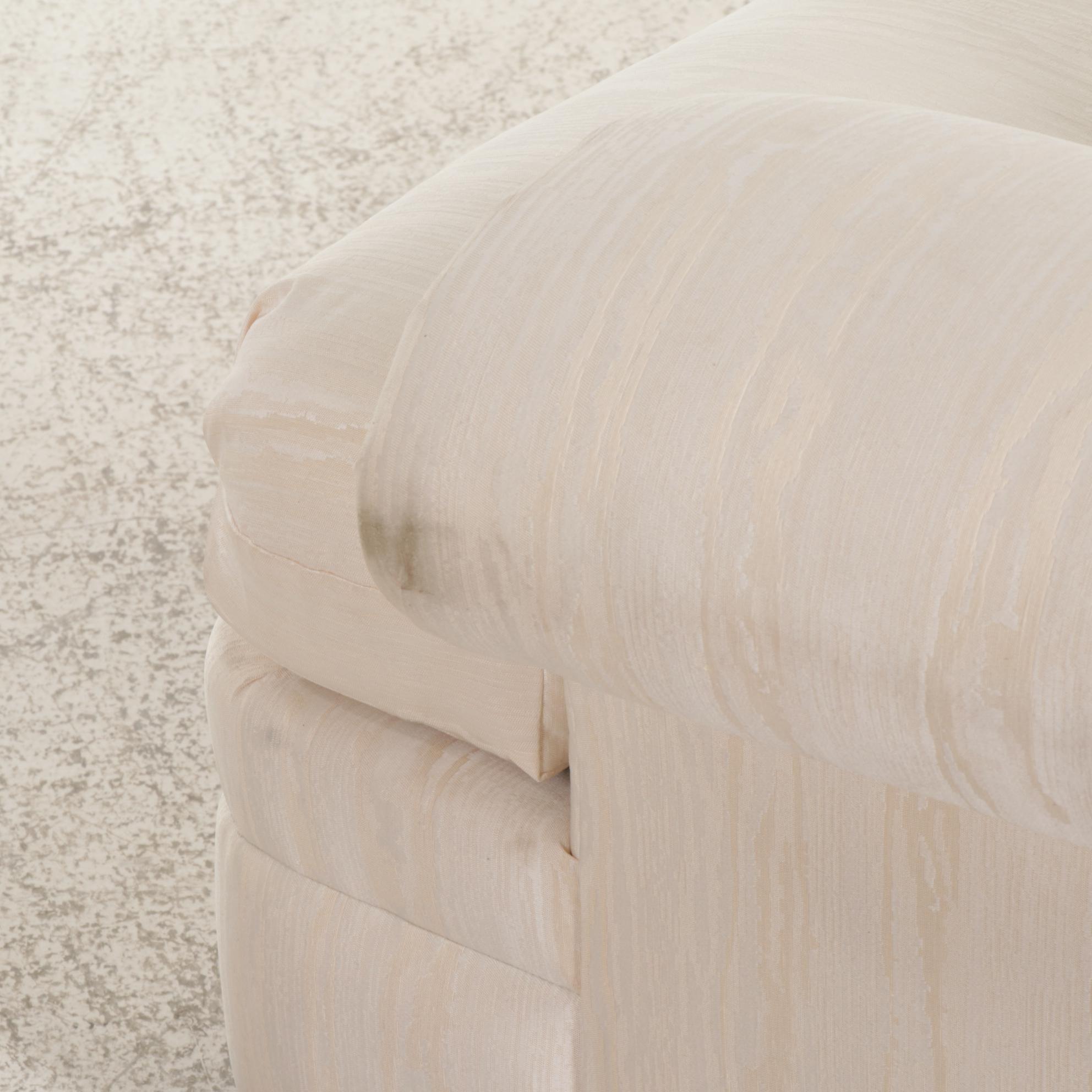 Pair of Sherrill "Precedent" Loveseats with Ottomans, 1980s