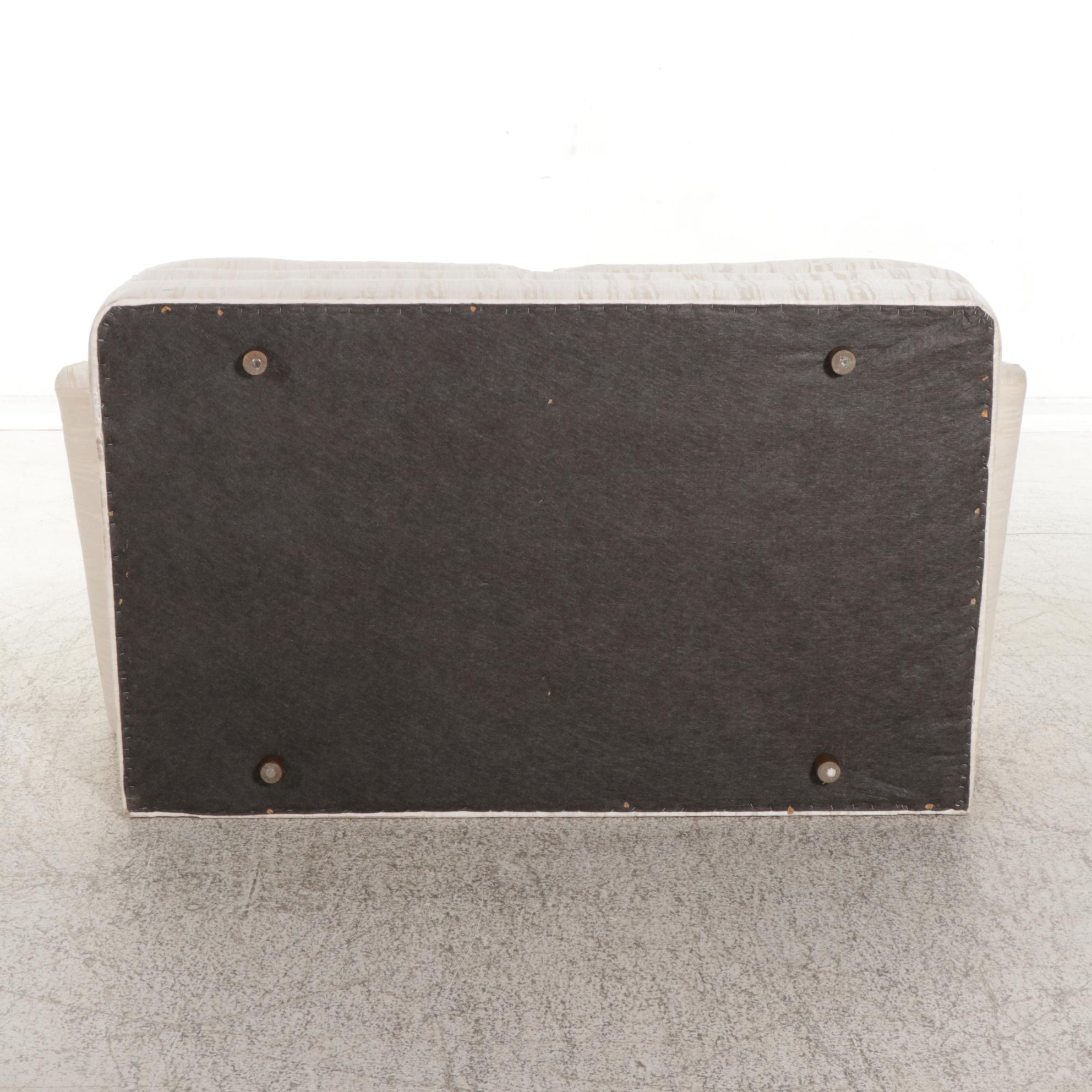 Pair of Sherrill "Precedent" Loveseats with Ottomans, 1980s