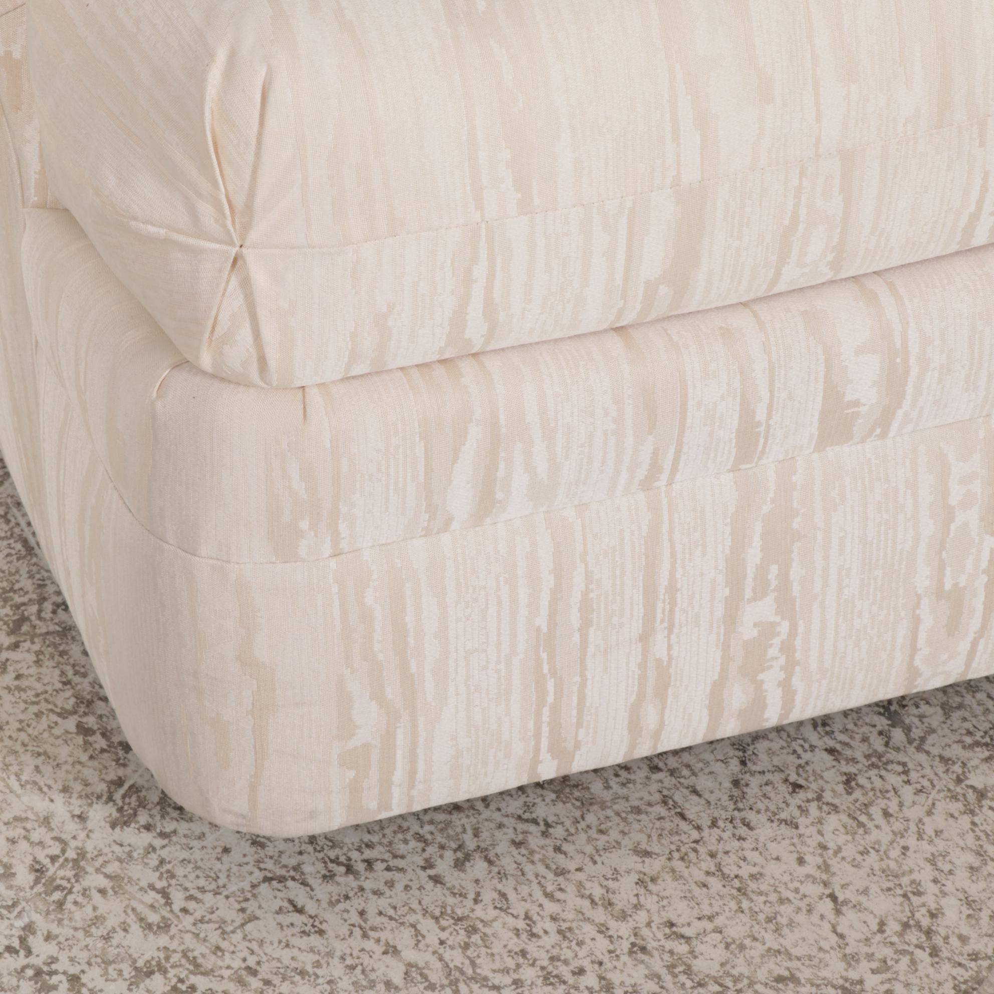 Pair of Sherrill "Precedent" Loveseats with Ottomans, 1980s