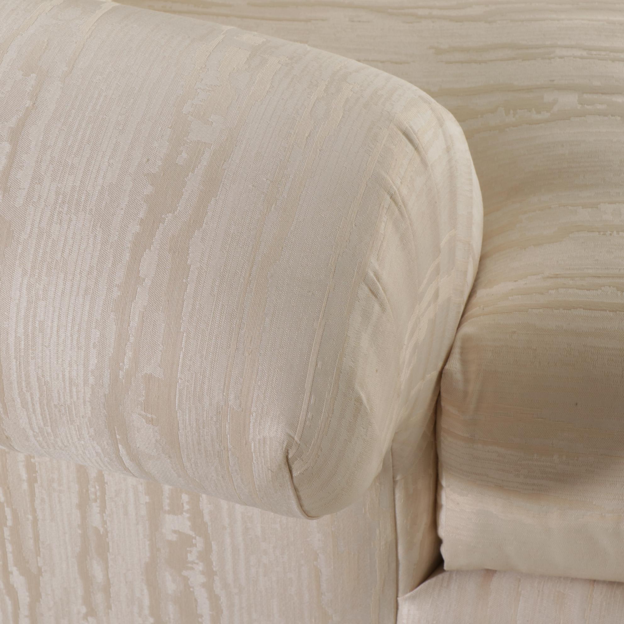 Pair of Sherrill "Precedent" Loveseats with Ottomans, 1980s