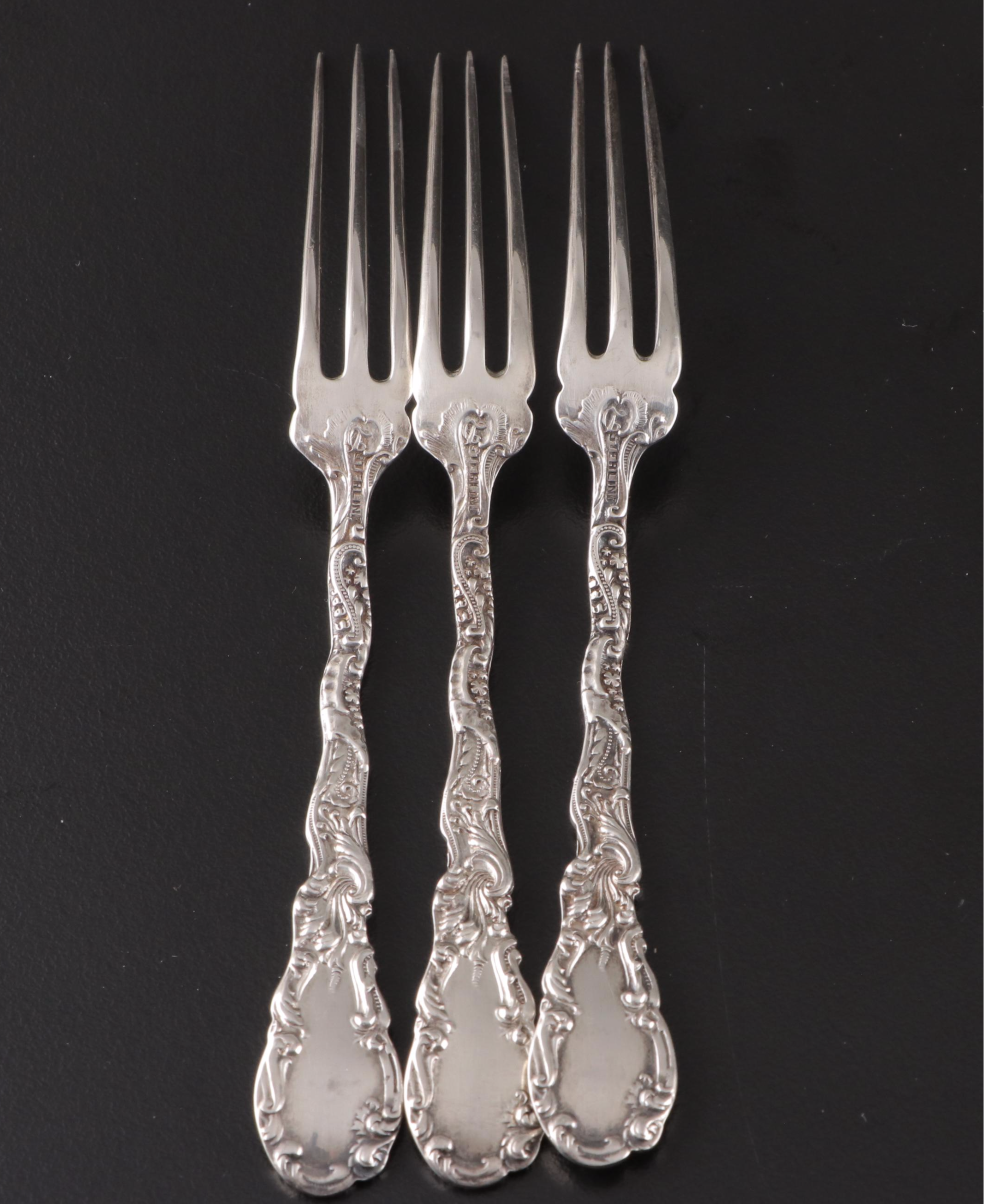 Reed & Barton "Harlequin" and Durgin "Louis XV" Sterling Silver Serving Utensils