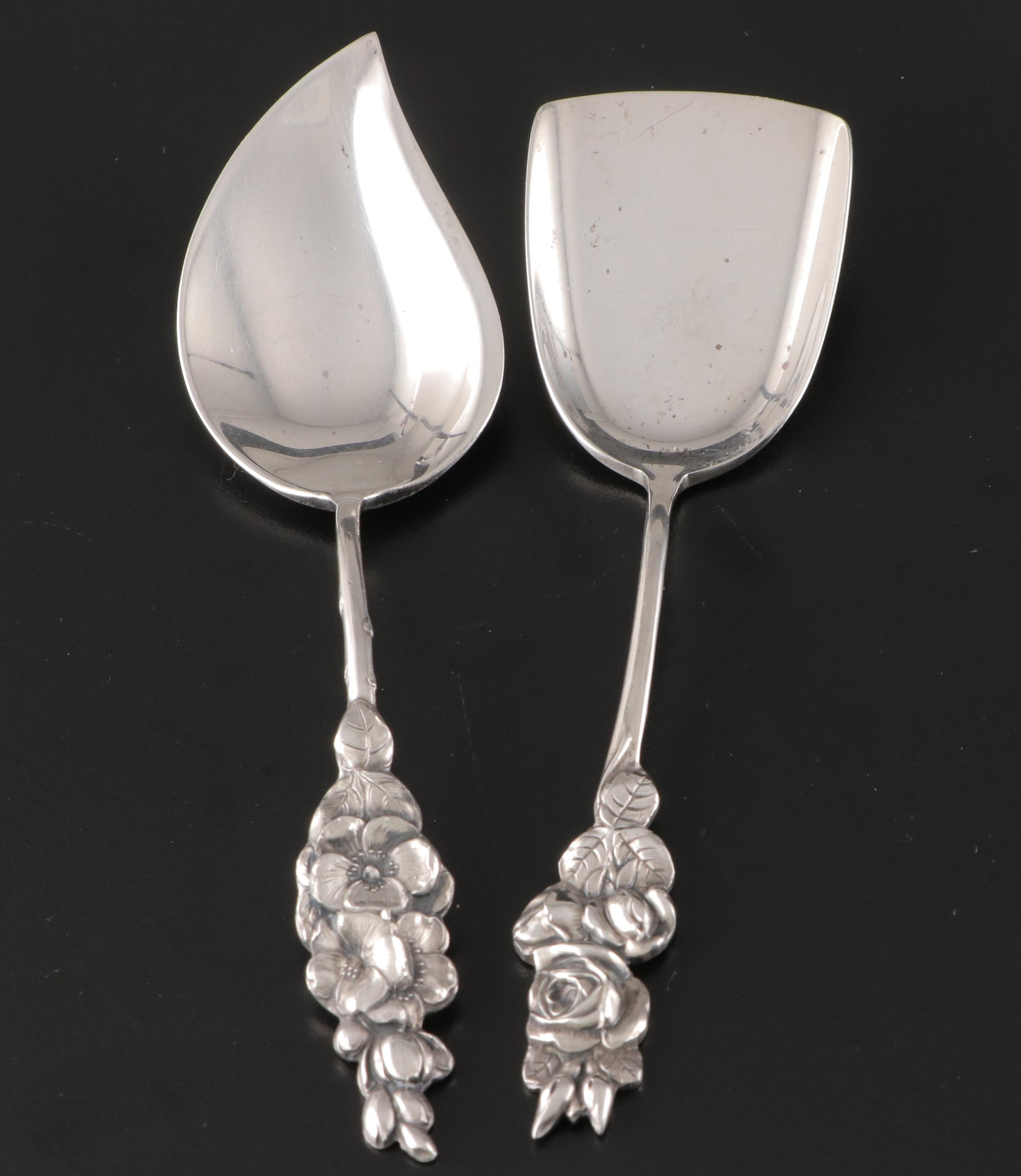 Reed & Barton "Harlequin" and Durgin "Louis XV" Sterling Silver Serving Utensils