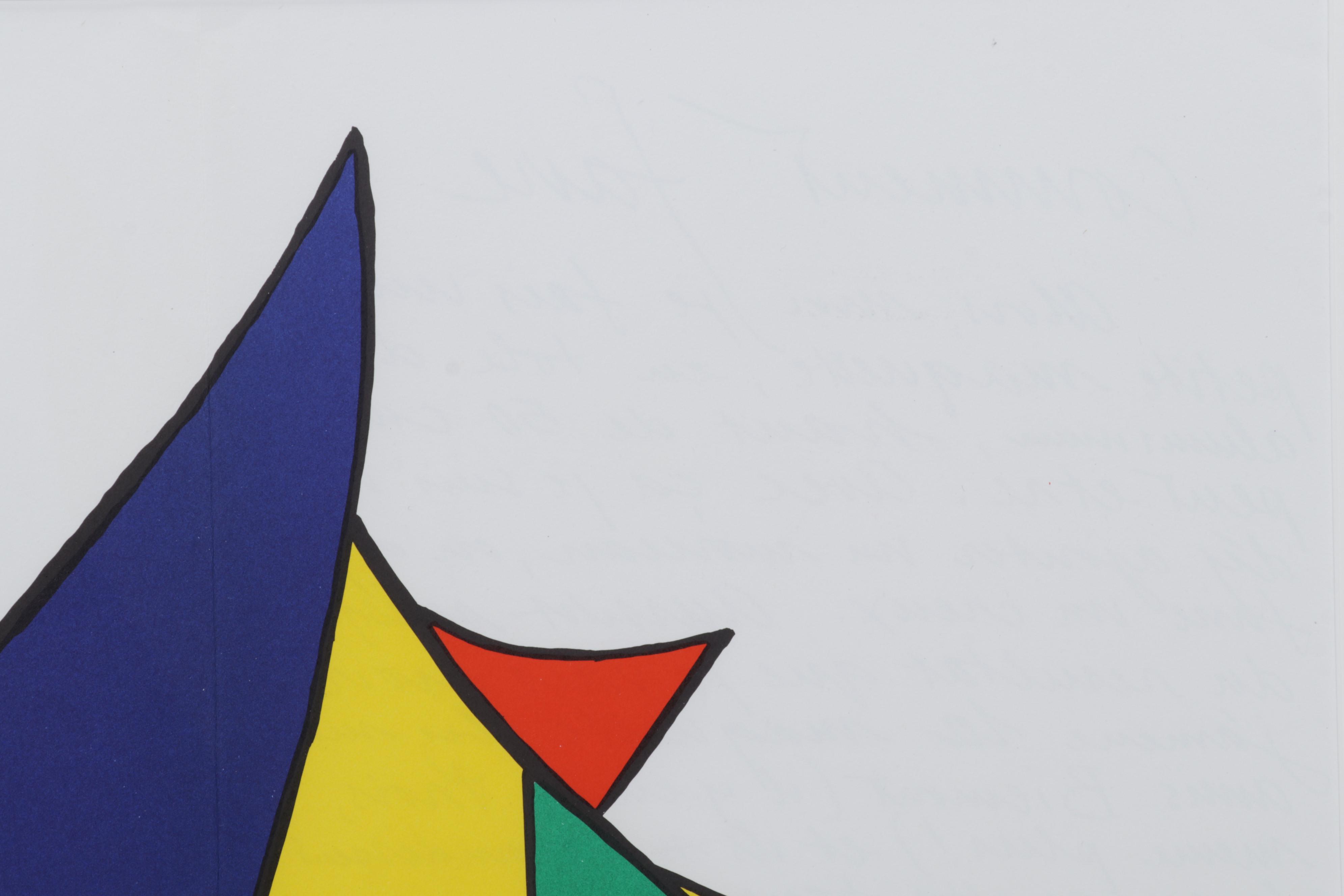 Alexander Calder Double-Page Color Lithograph for "Derrière le Miroir," 1963