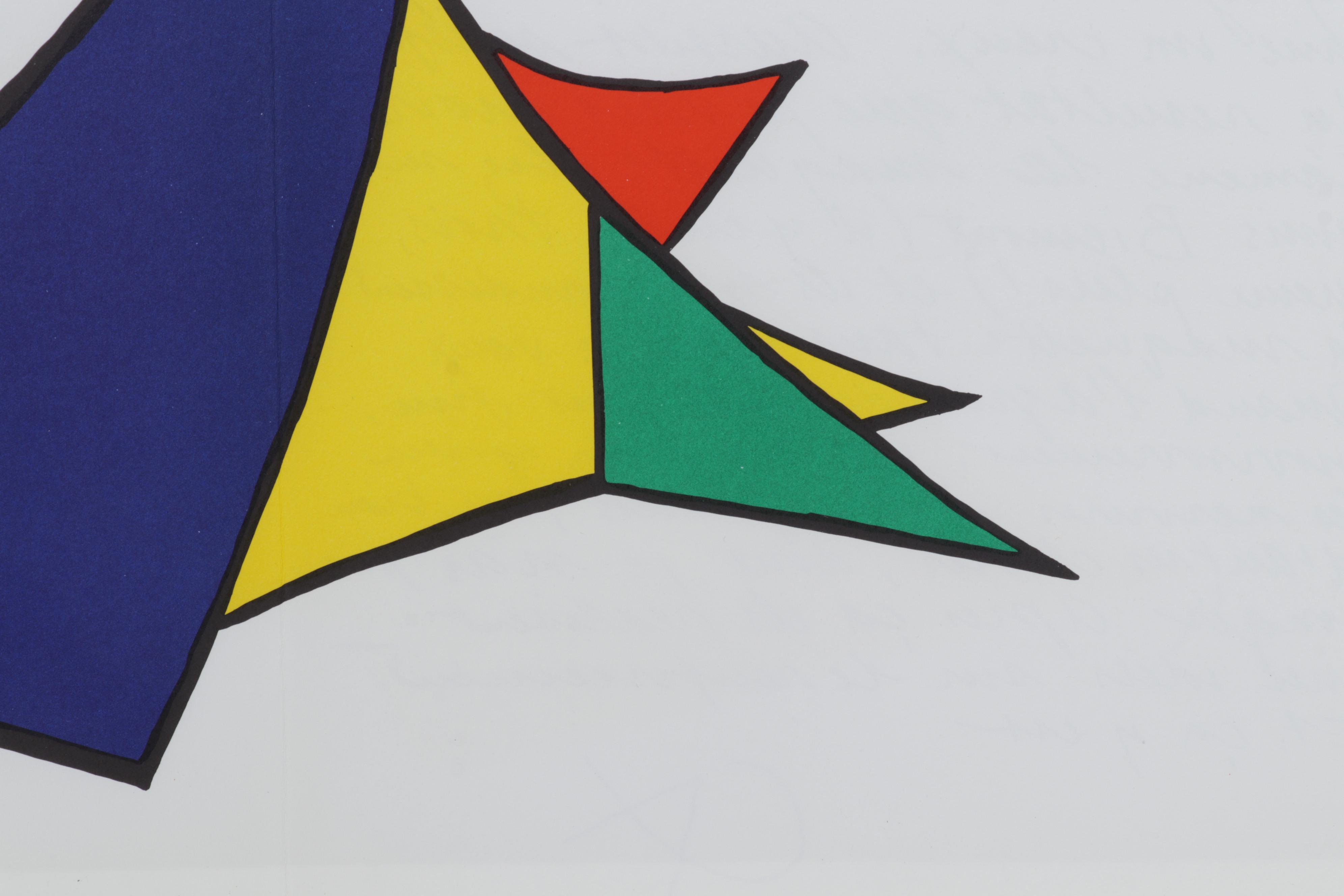 Alexander Calder Double-Page Color Lithograph for "Derrière le Miroir," 1963