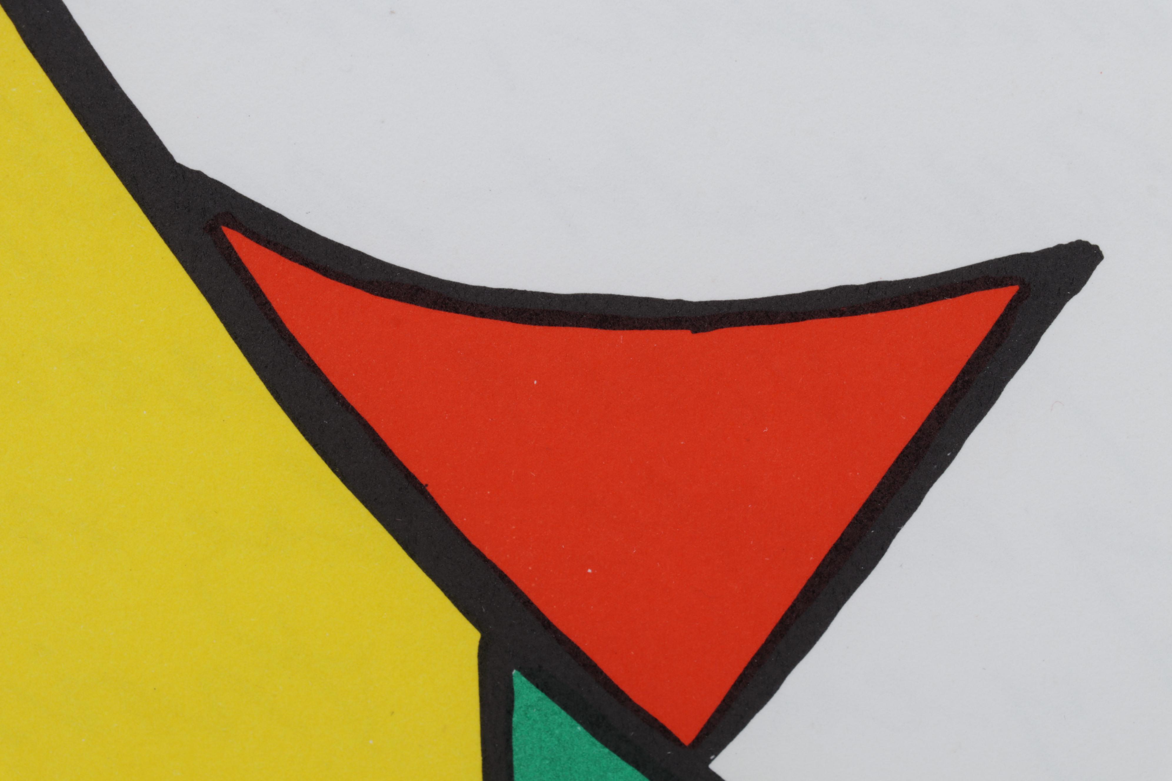 Alexander Calder Double-Page Color Lithograph for "Derrière le Miroir," 1963