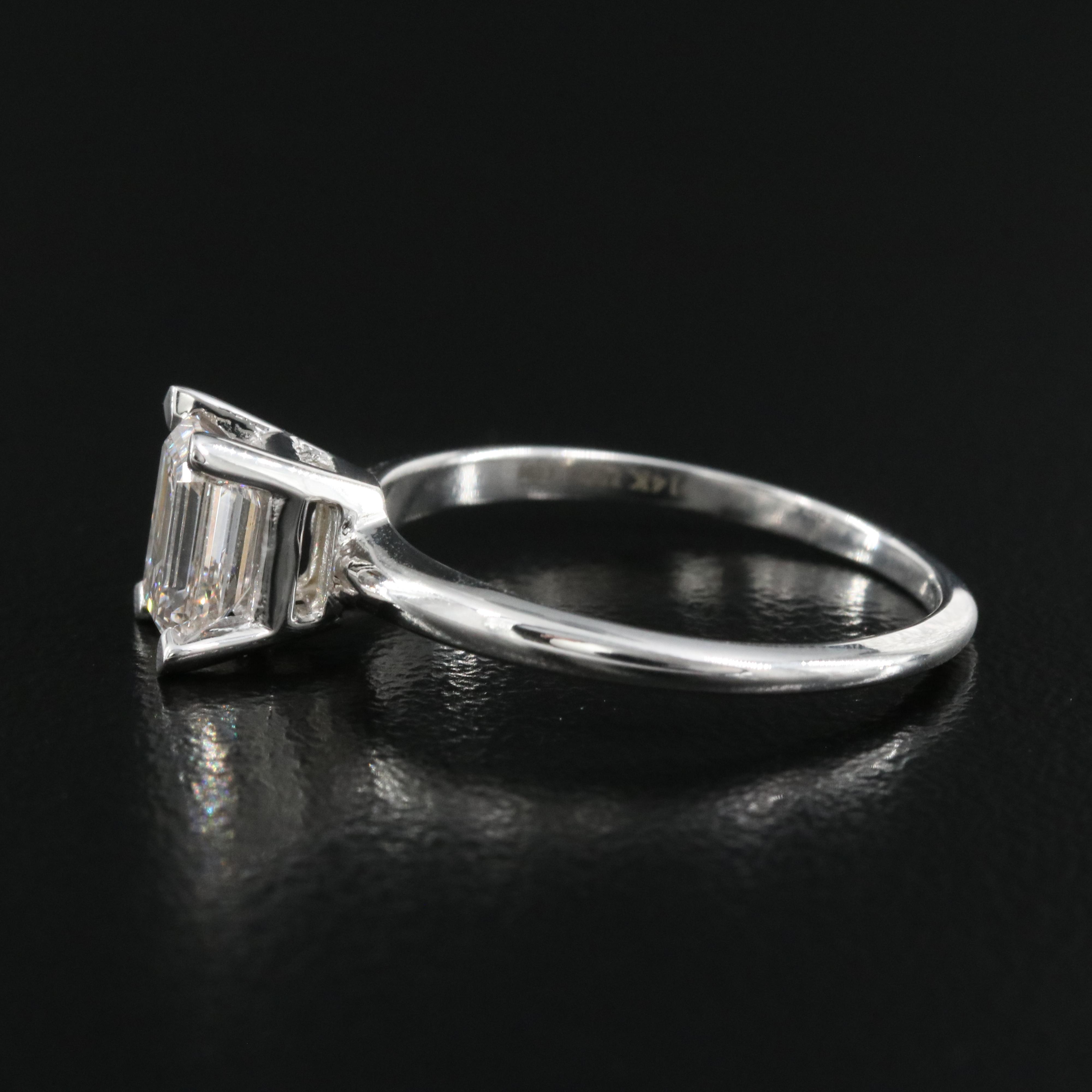 14K 0.99 CT Lab Grown Diamond Solitaire Ring