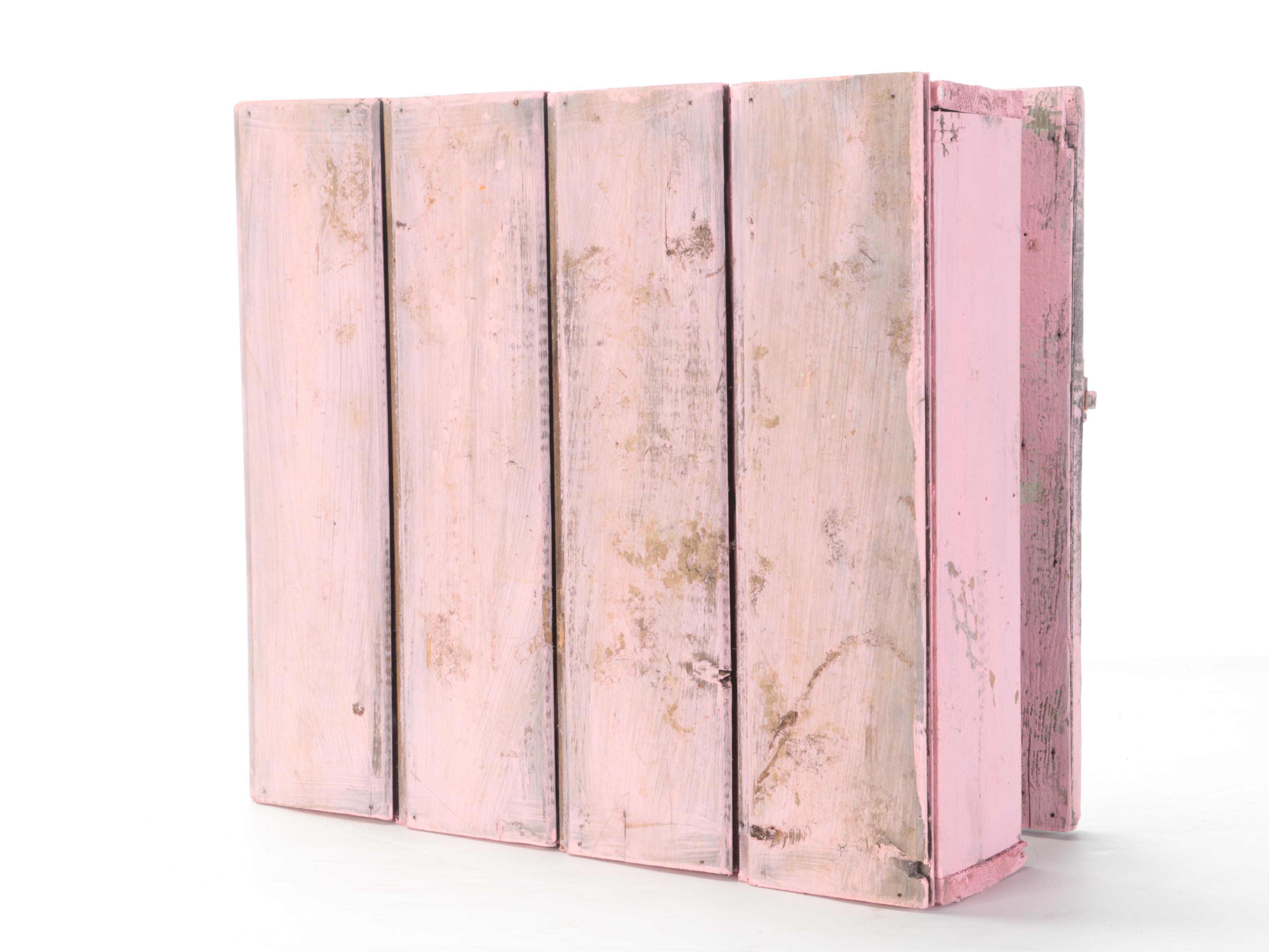 Painted Wooden Wall Hanging Drying Rack, Plate Rail and Cabinet