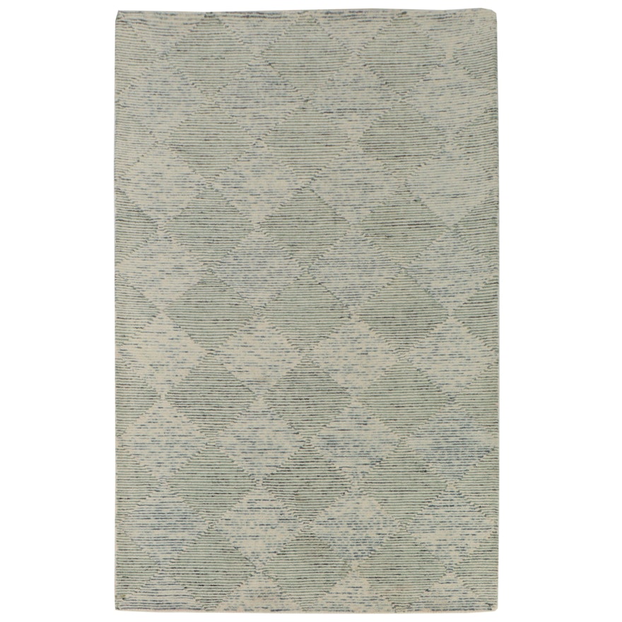 5'1 x 7'9 Hand-Tufted Indian Area Rug