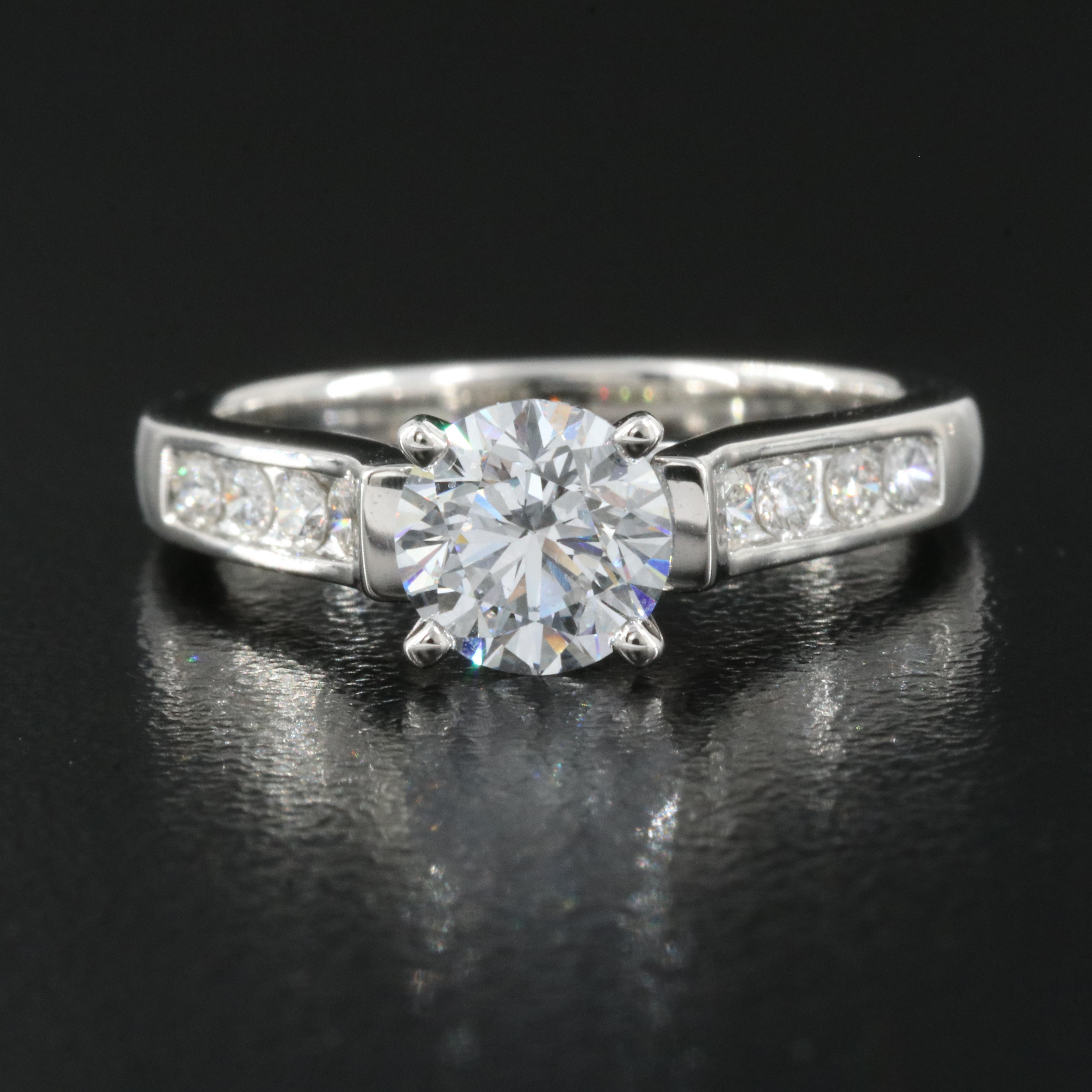 Platinum 1.30 CTW Lab Grown Diamond Ring