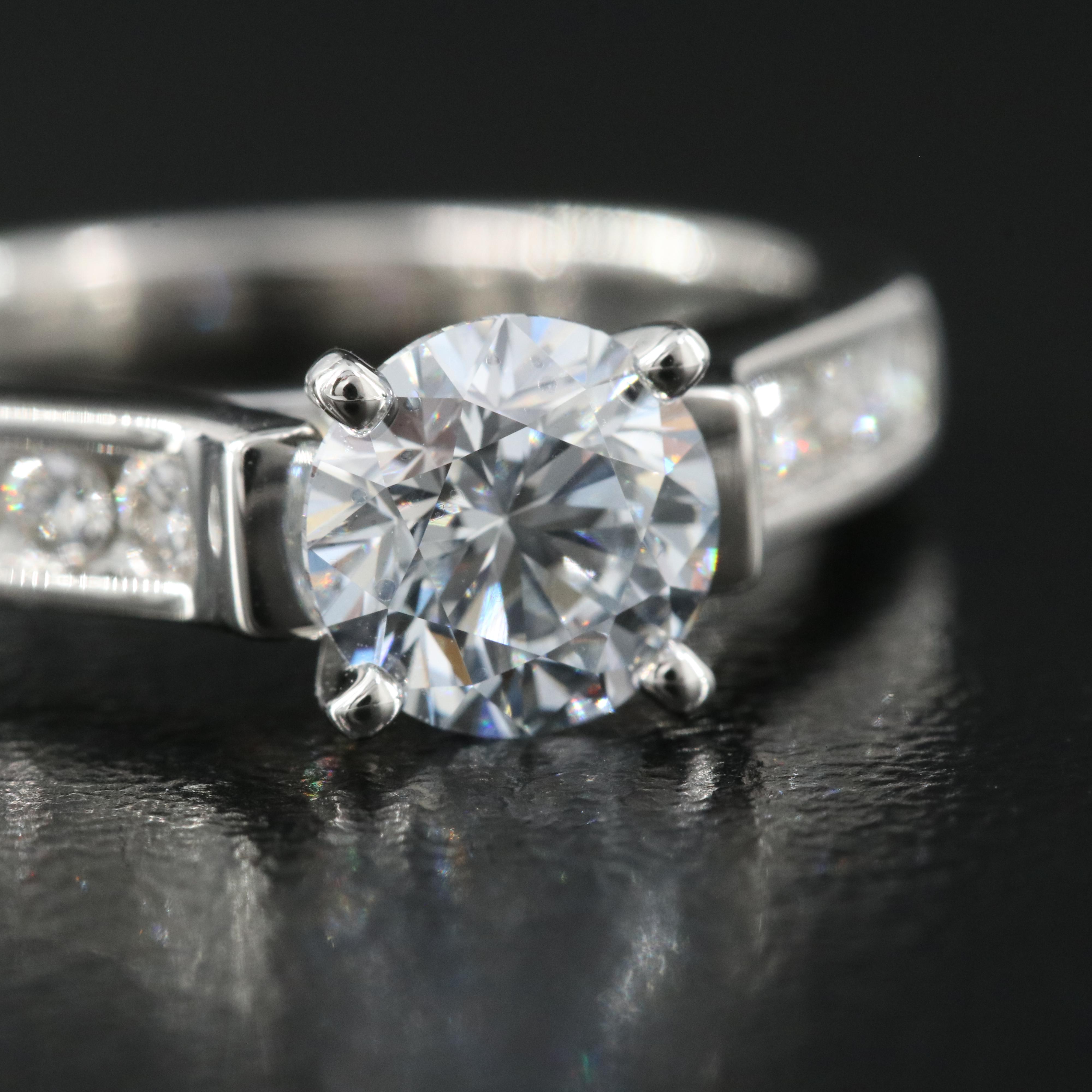 Platinum 1.30 CTW Lab Grown Diamond Ring