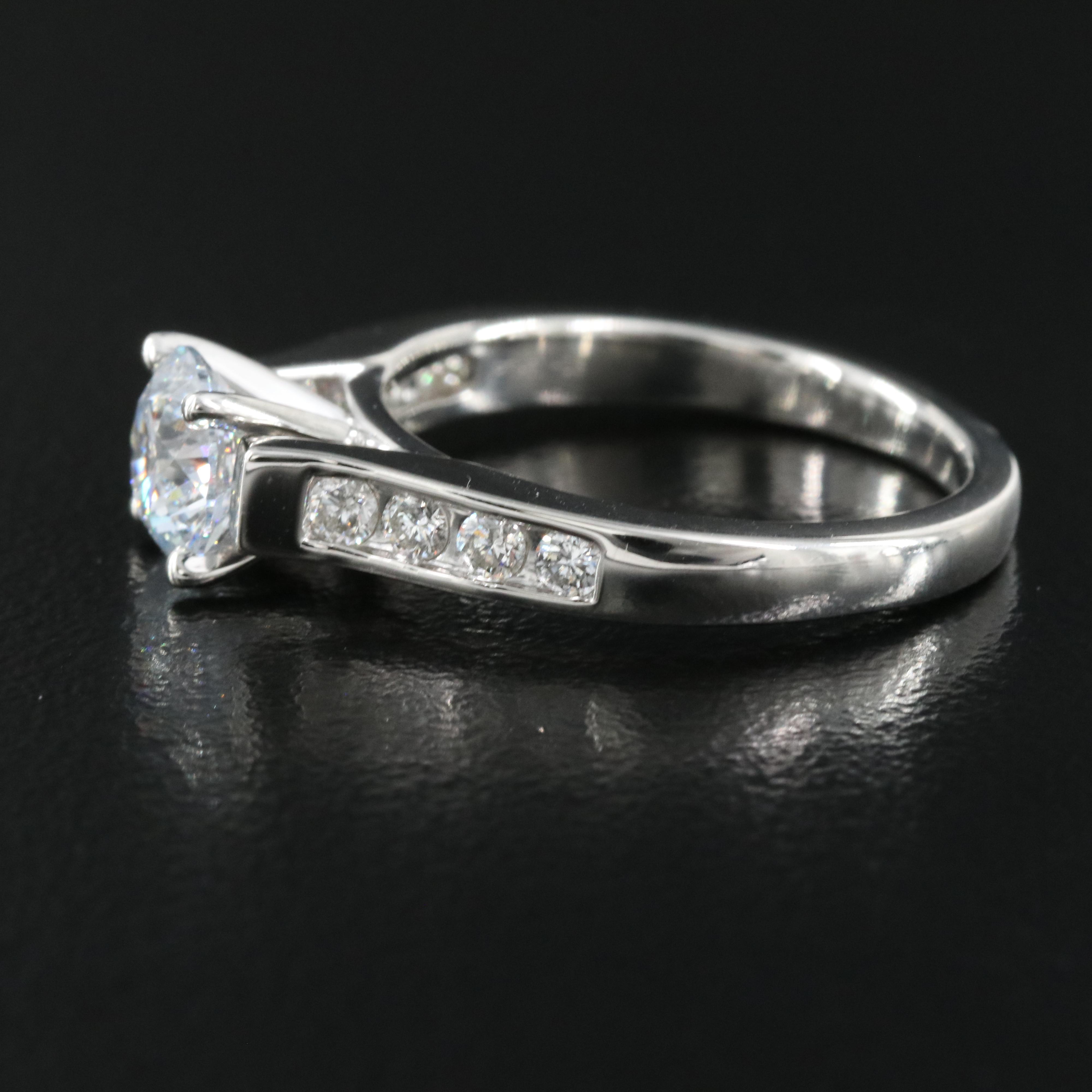 Platinum 1.30 CTW Lab Grown Diamond Ring