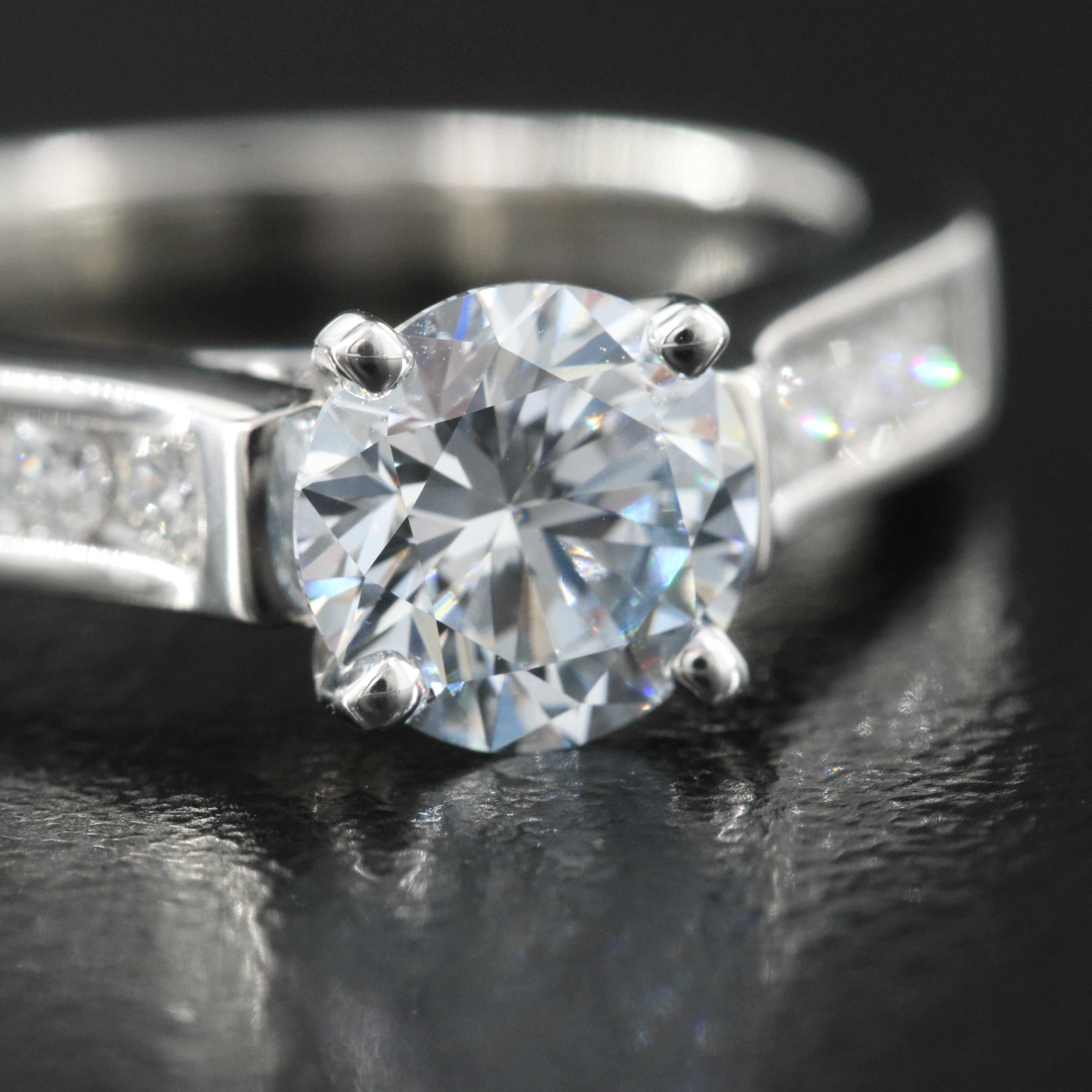 Platinum 1.27 CTW Lab Grown Diamond Ring