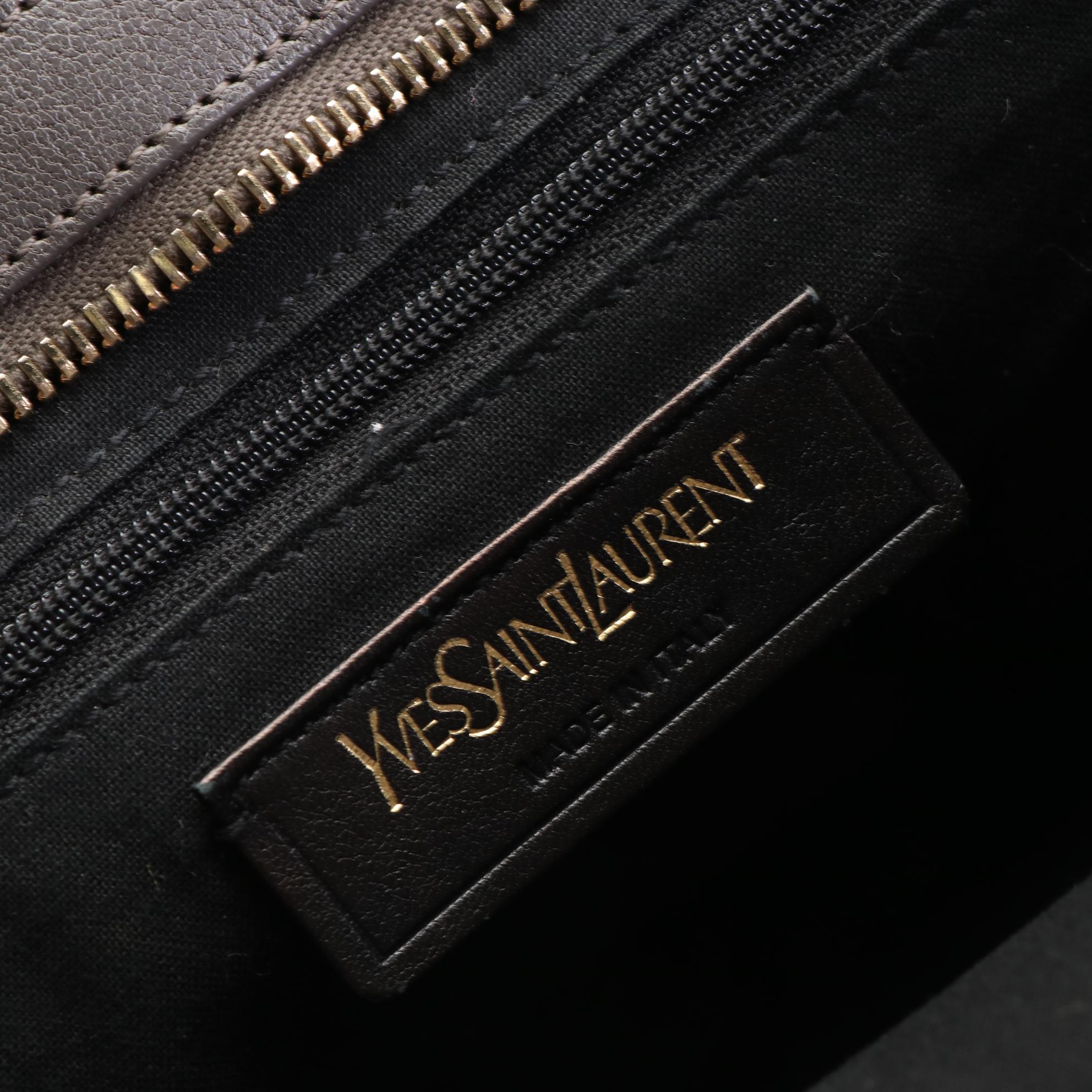 Saint Laurent Small Chyc Cabas Two-Way Tote in Leather