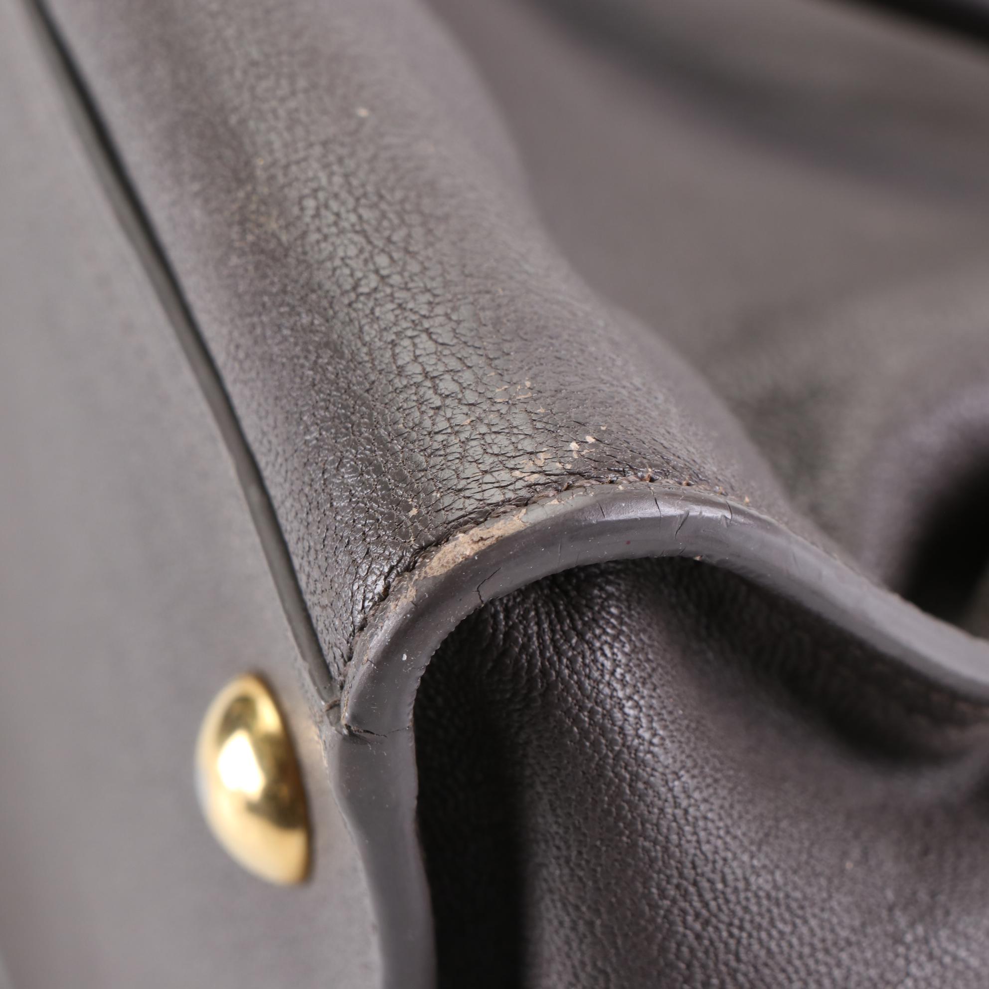 Saint Laurent Small Chyc Cabas Two-Way Tote in Leather