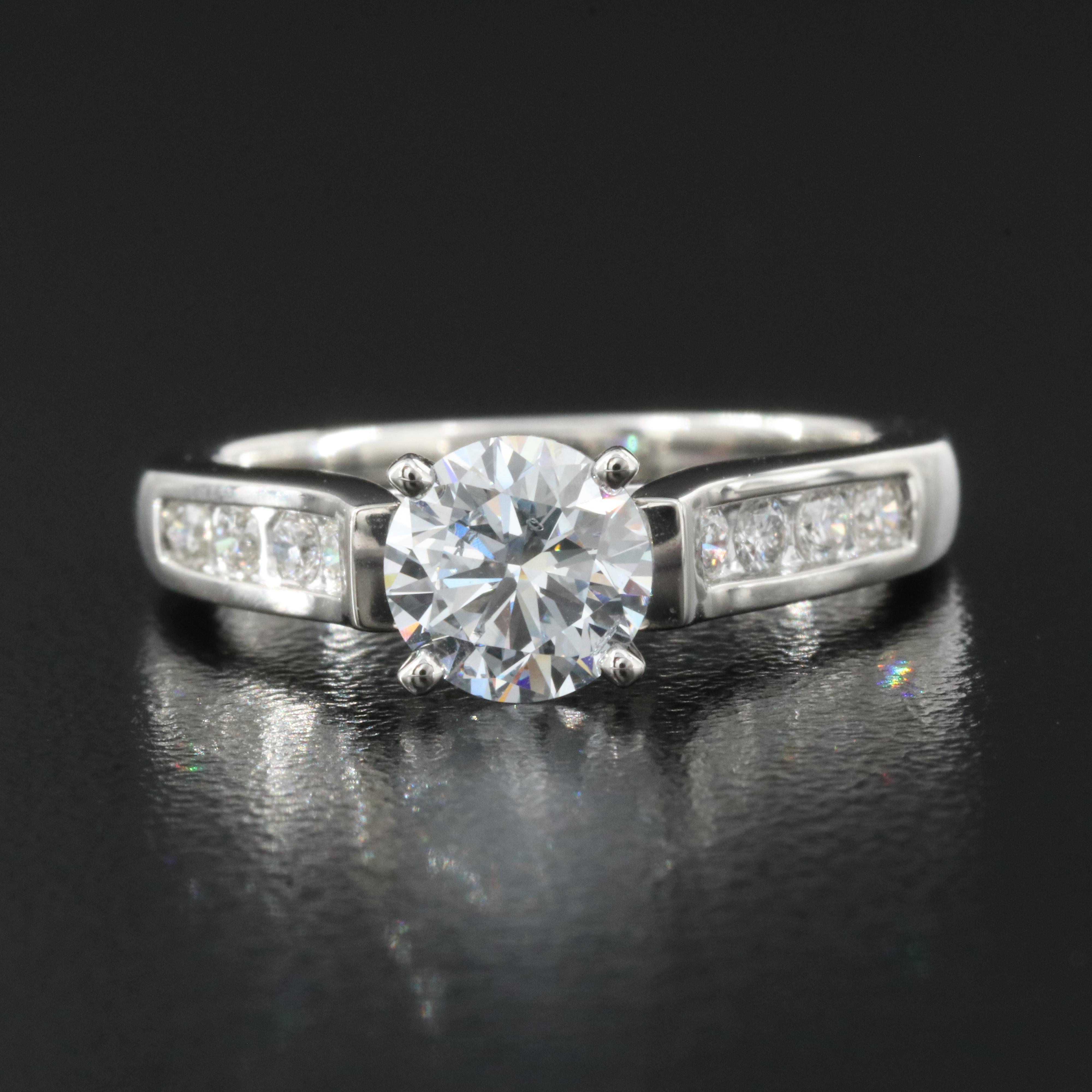 Platinum 1.24 CTW Lab Grown Diamond Ring