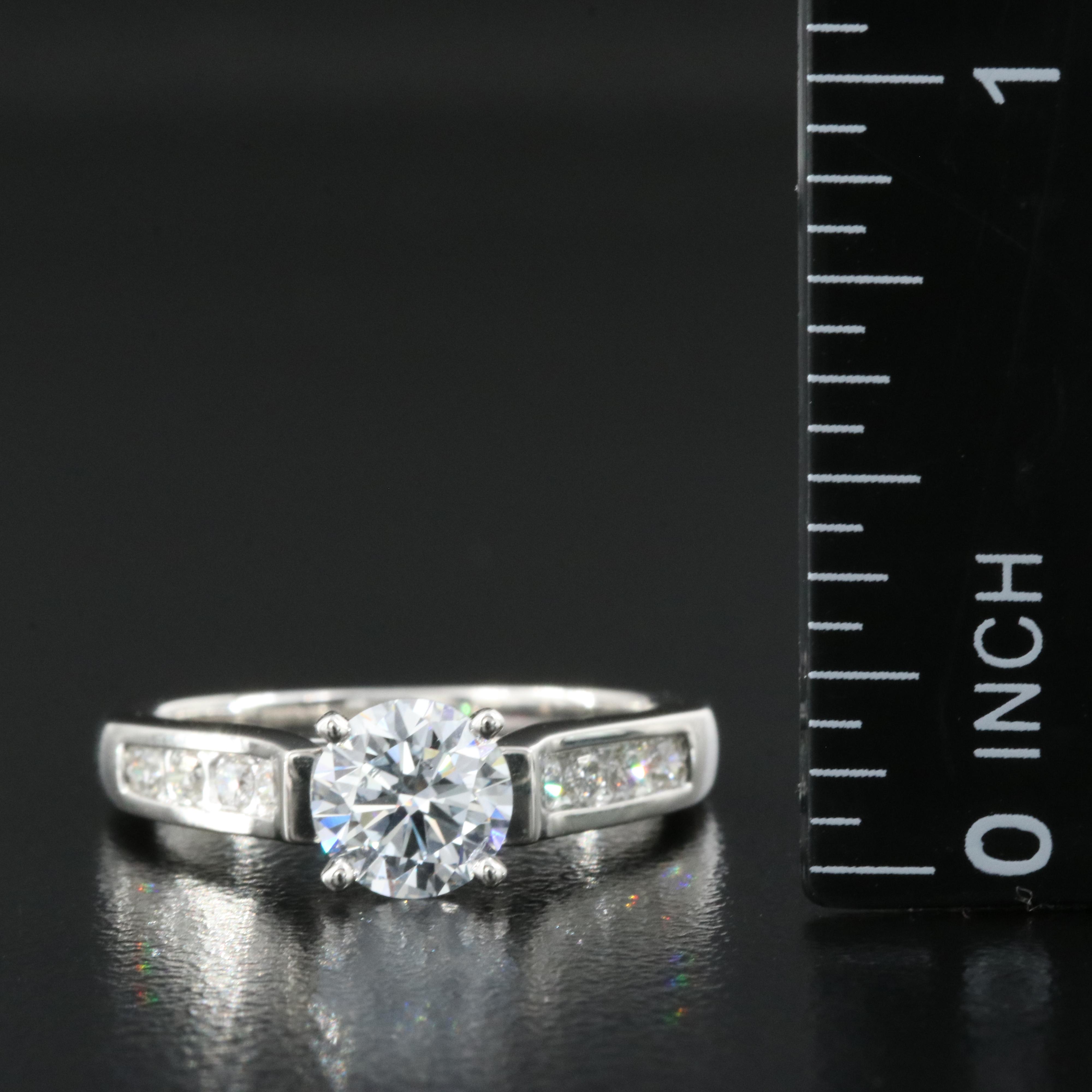 Platinum 1.24 CTW Lab Grown Diamond Ring