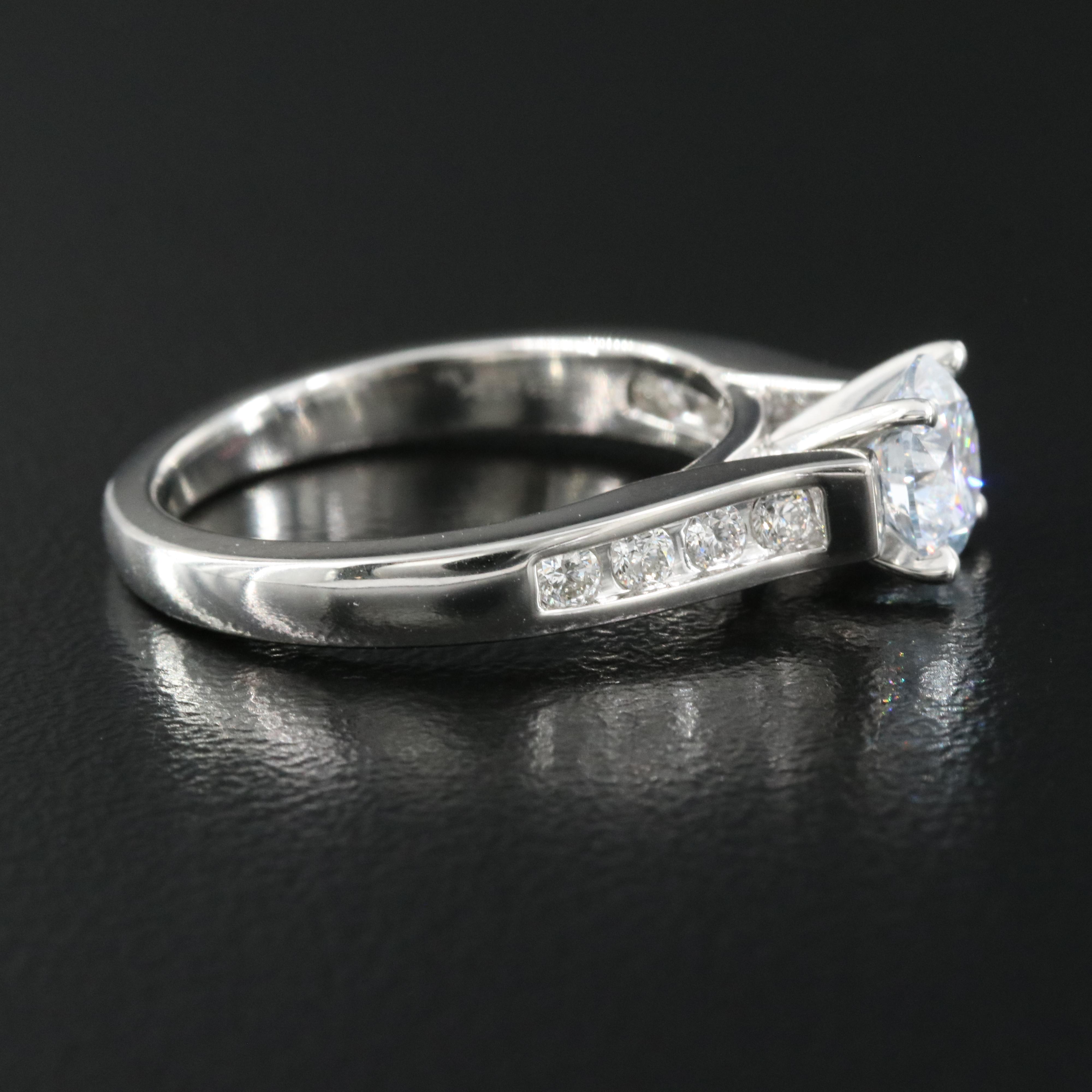 Platinum 1.24 CTW Lab Grown Diamond Ring