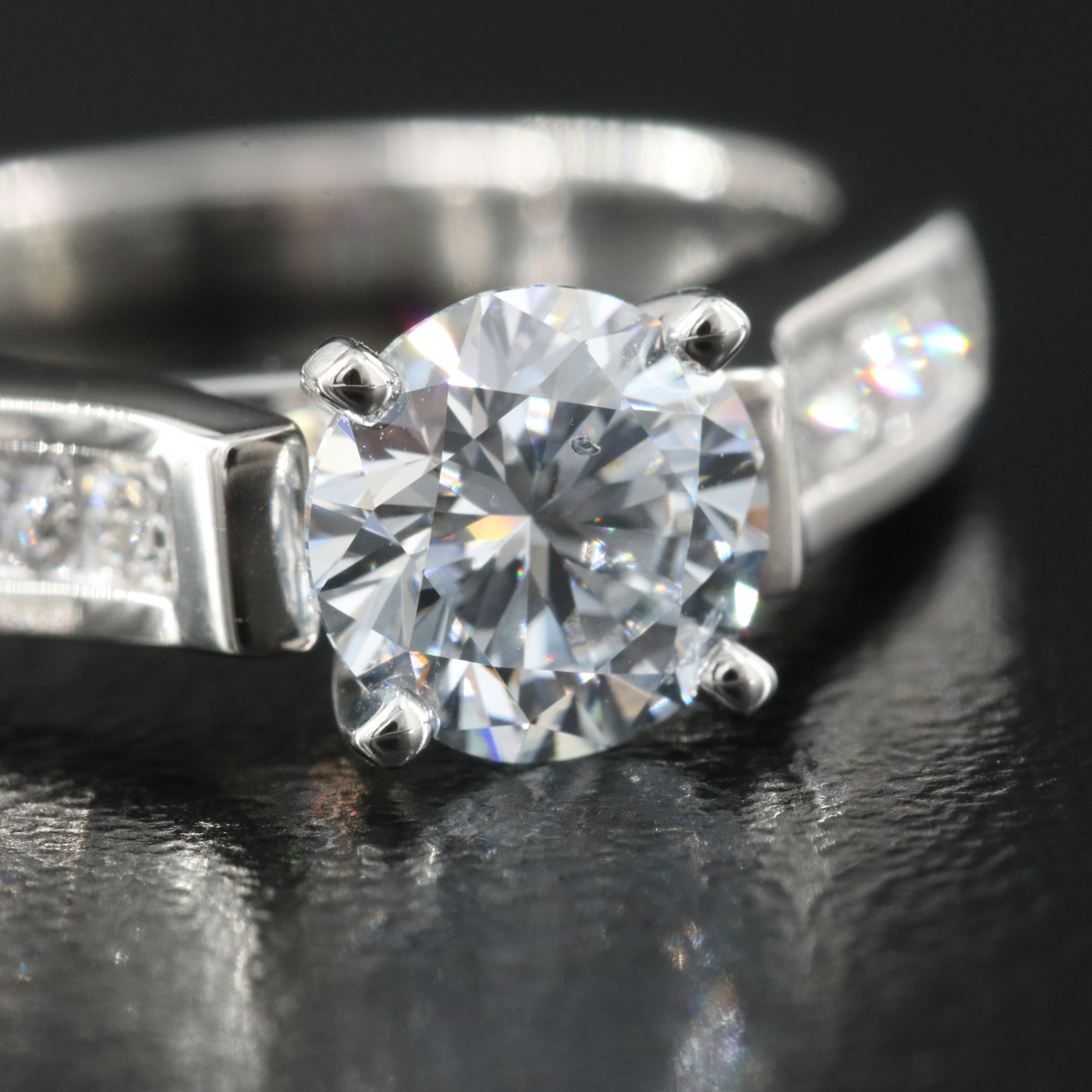 Platinum 1.24 CTW Lab Grown Diamond Ring