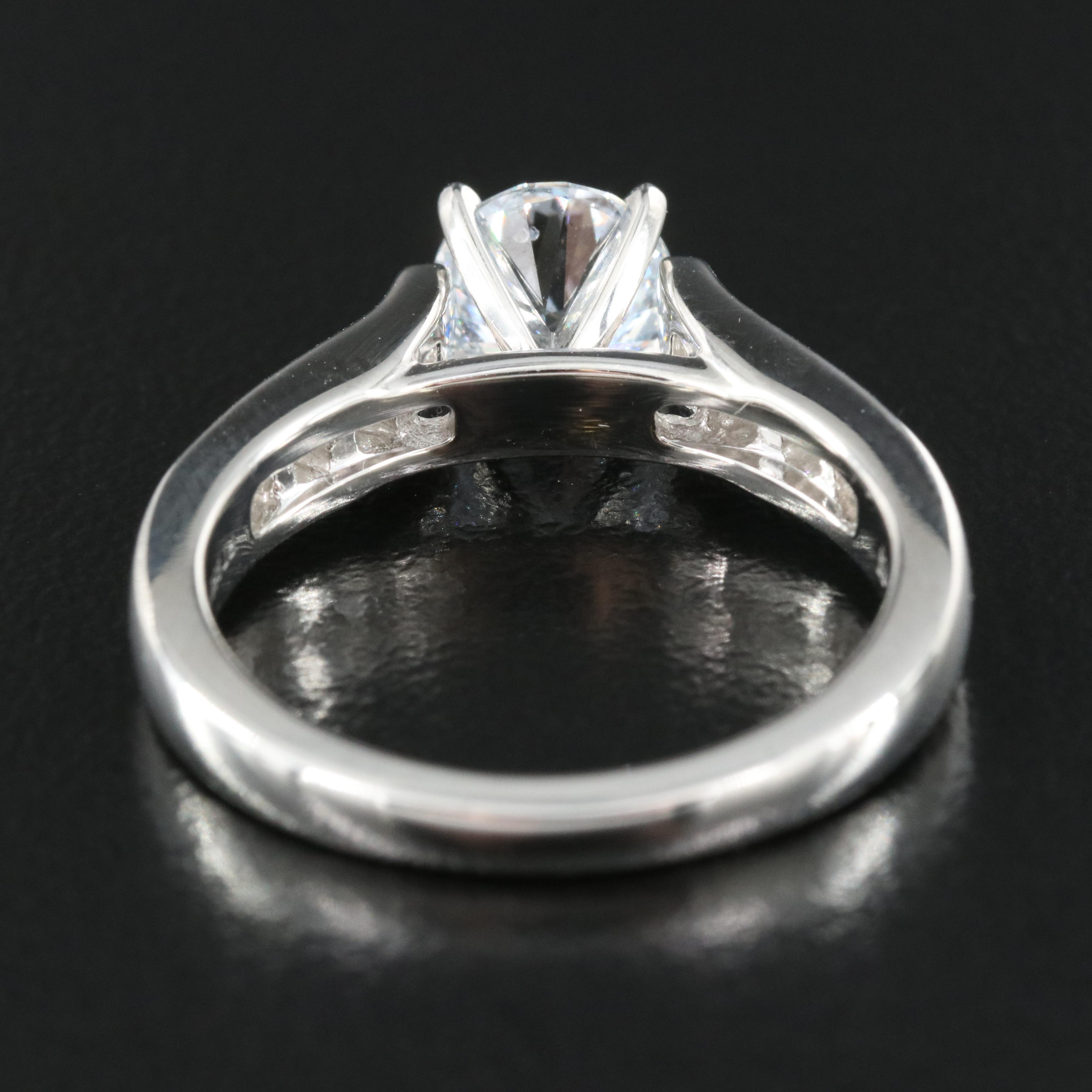 Platinum 1.24 CTW Lab Grown Diamond Ring