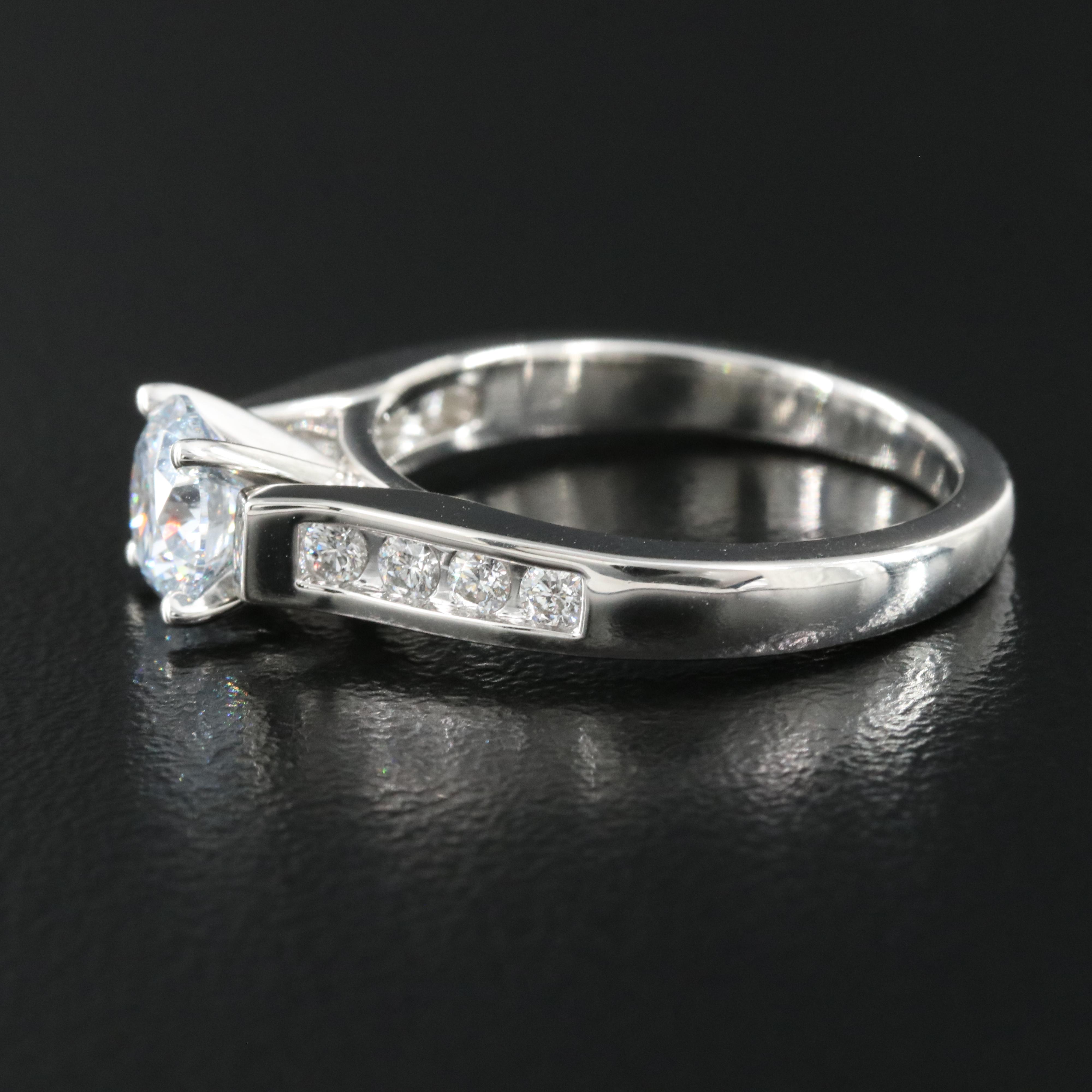 Platinum 1.24 CTW Lab Grown Diamond Ring