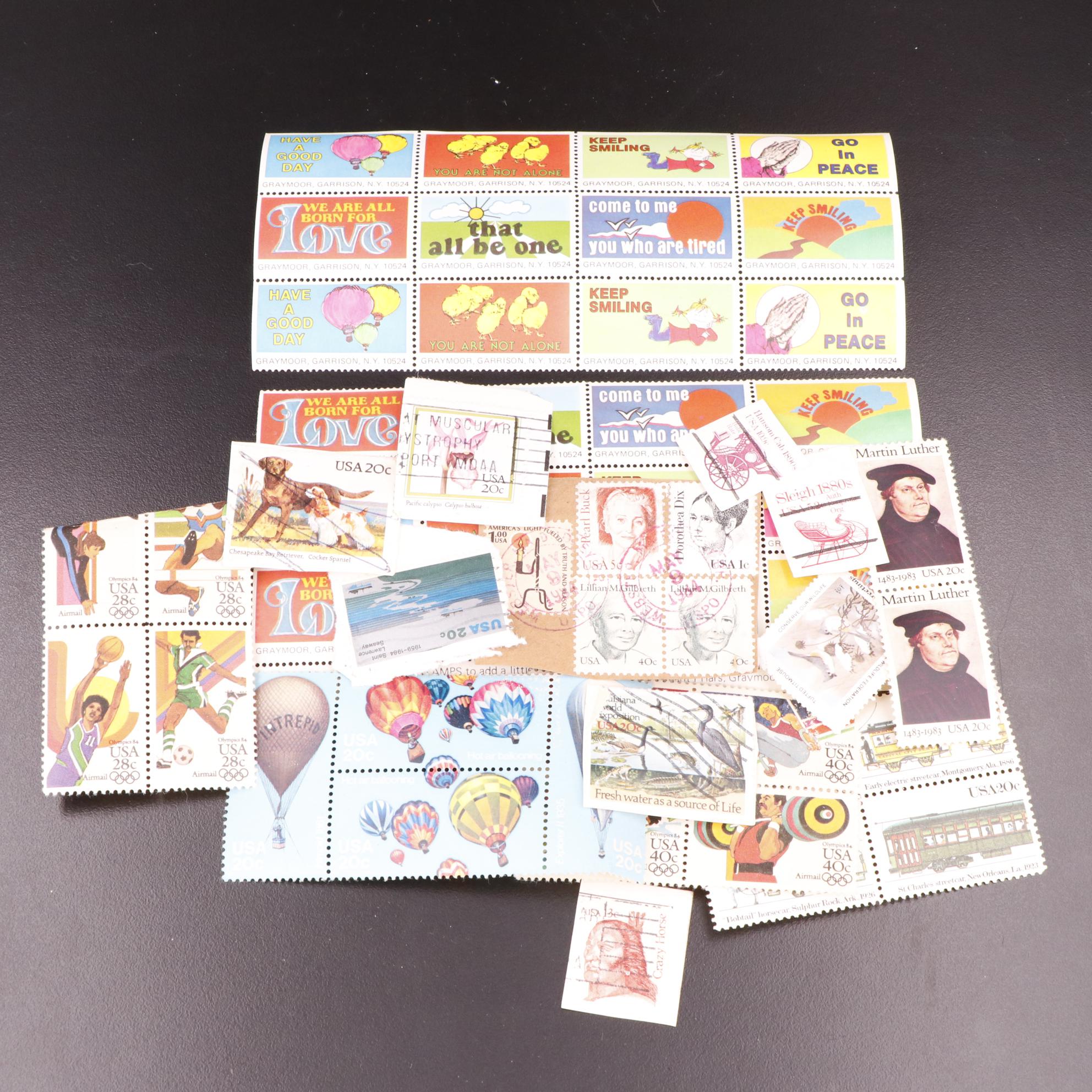 U.S. & Foreign Postage Stamps, Philately Books, and Stamp Supplies