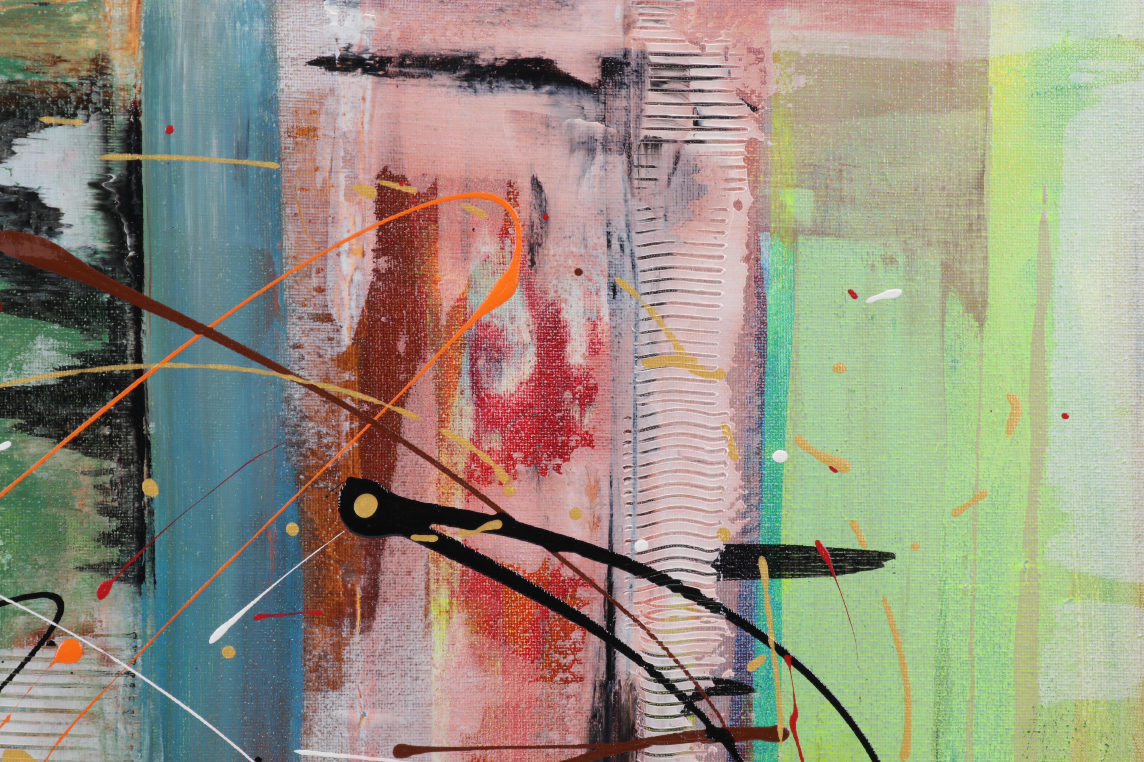 Farshad Lanjani Abstract Acrylic Painting, 21st Century