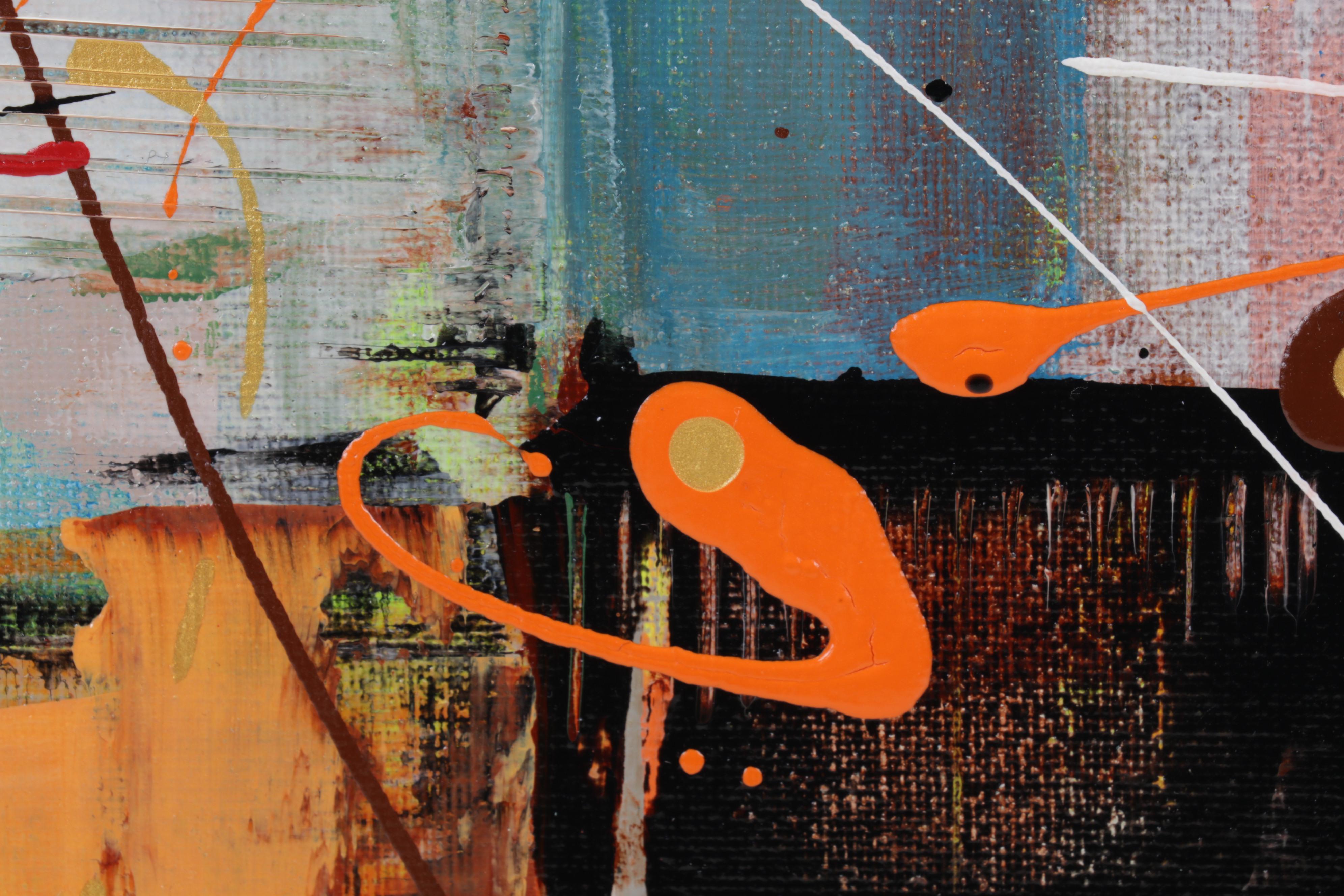 Farshad Lanjani Abstract Acrylic Painting, 21st Century