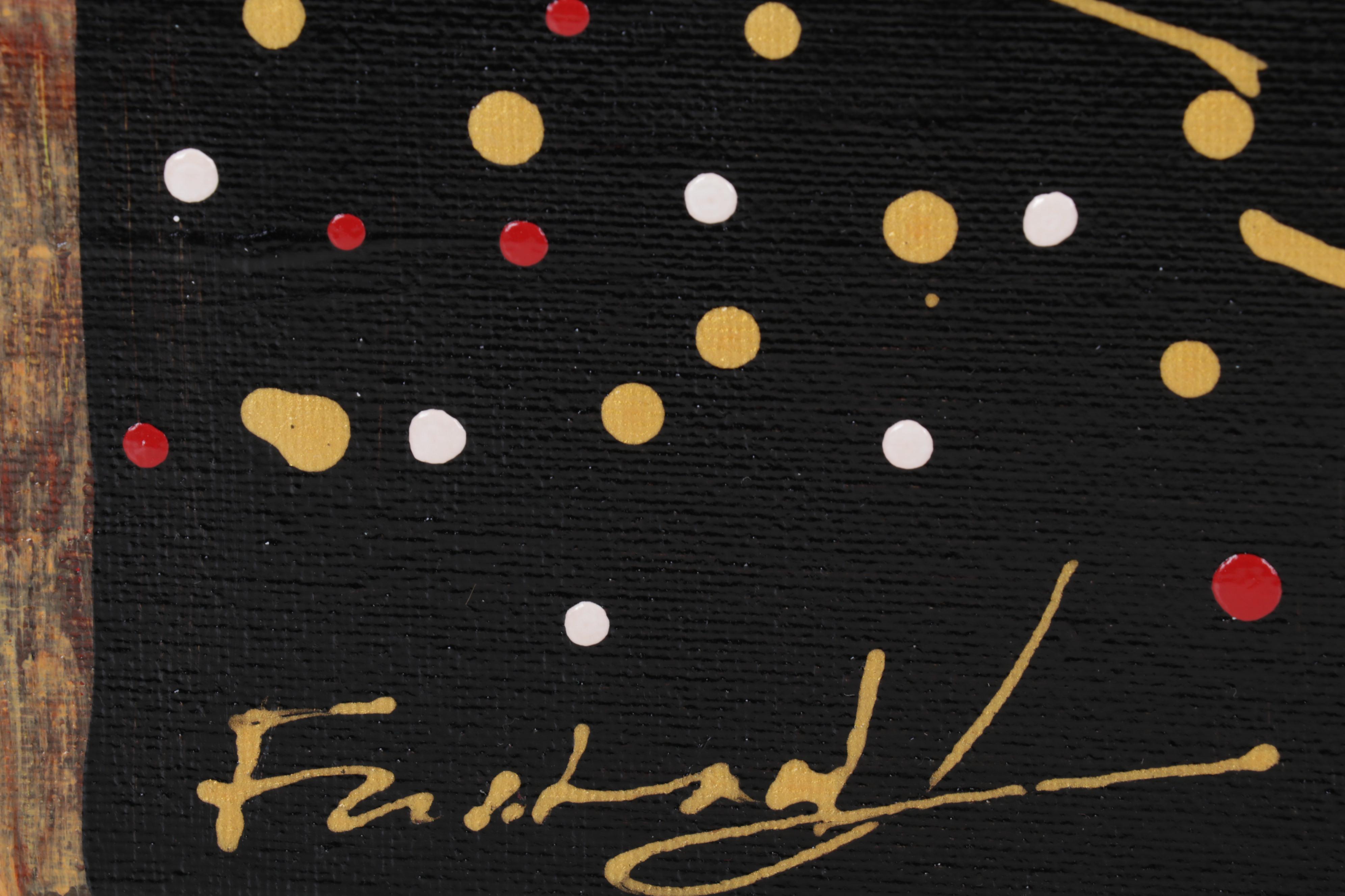 Farshad Lanjani Abstract Acrylic Painting, 21st Century